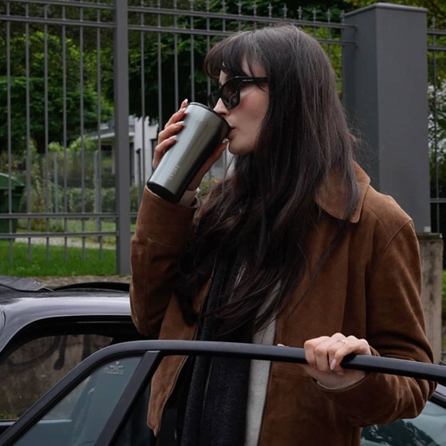 STTOKE Urban Leakproof Ceramic Insulated Cup 16oz - Moonstone Grey