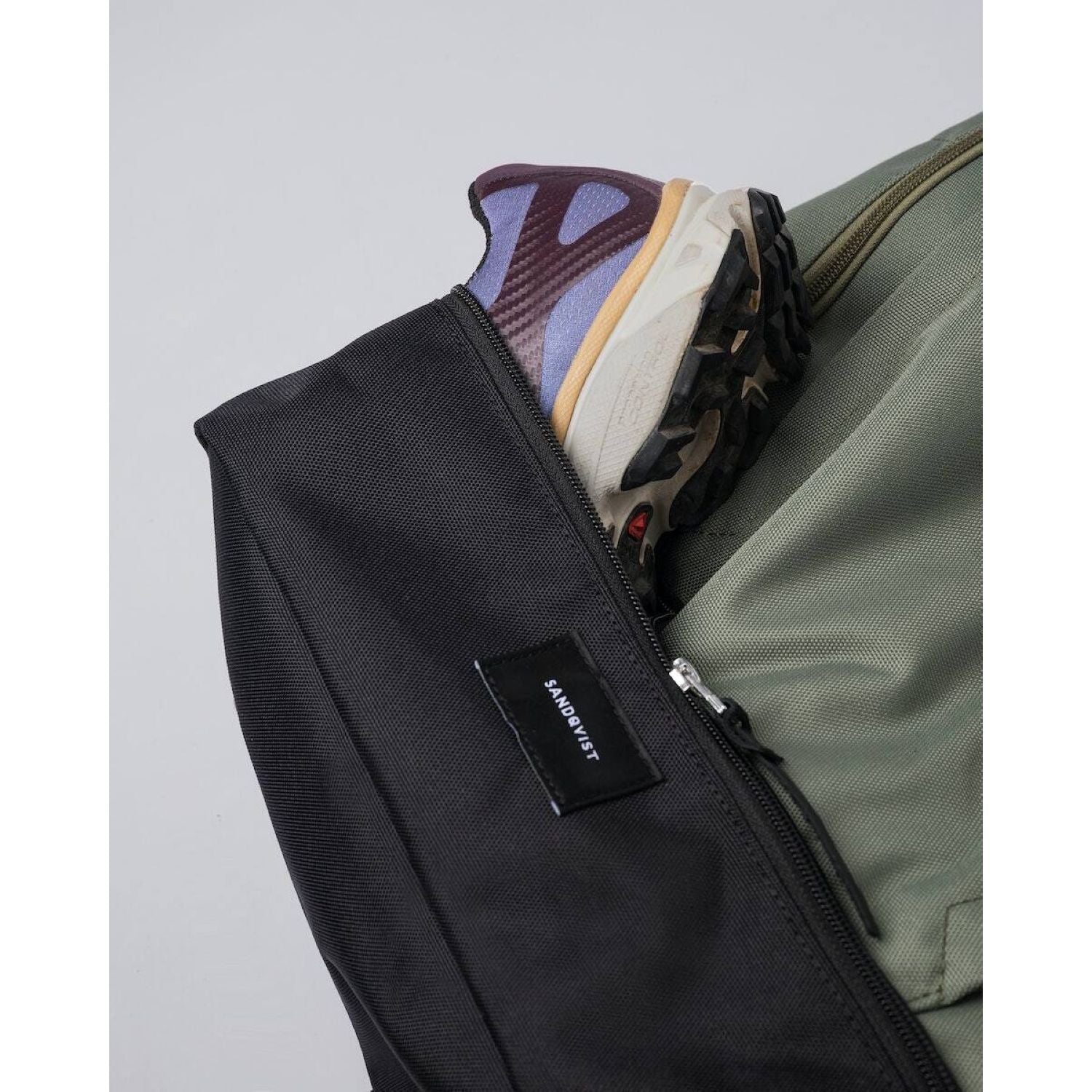 Sandqvist Alde Backpack - Multi Clover Green