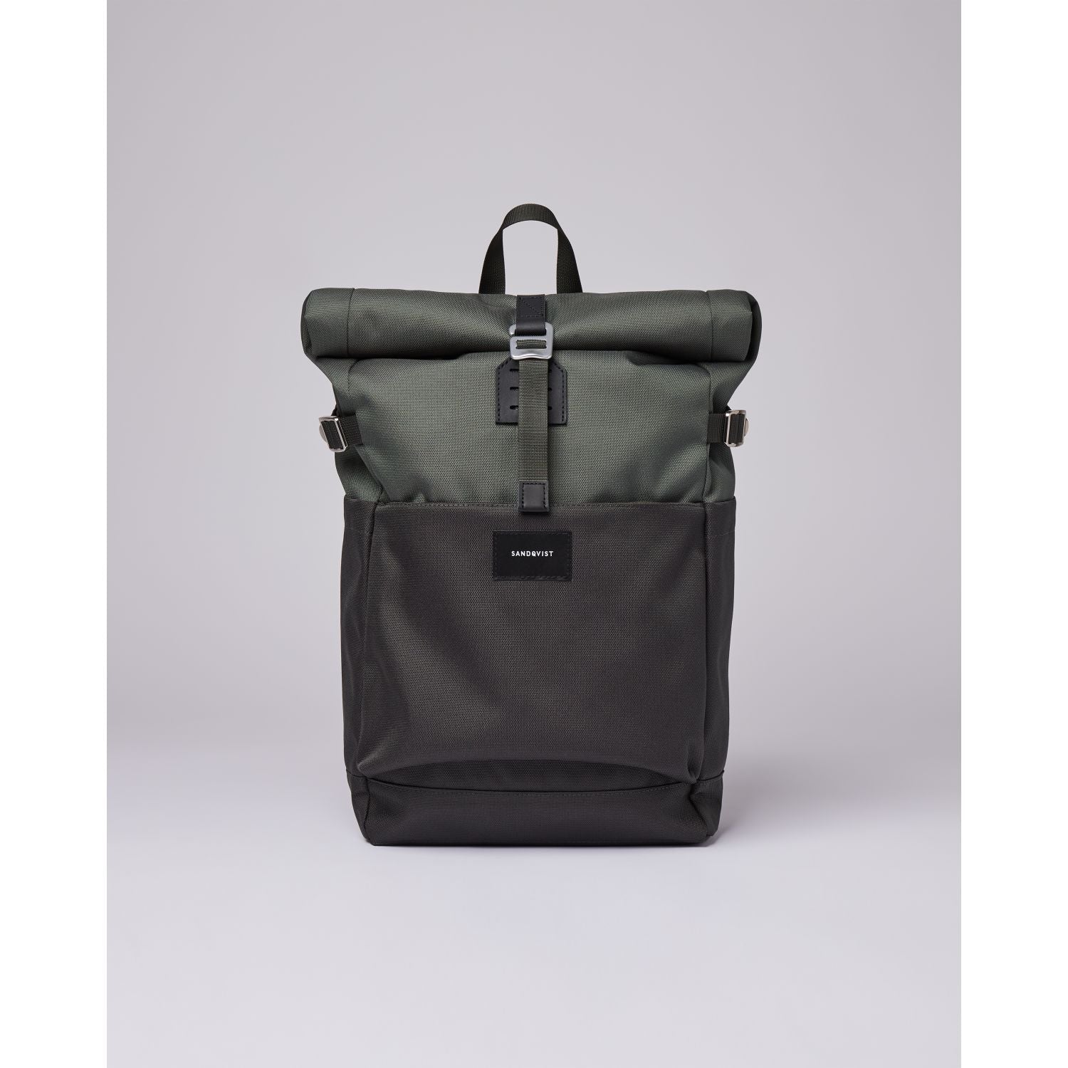 Sandqvist Ilon Backpack - Multi Green W/ Black Leather