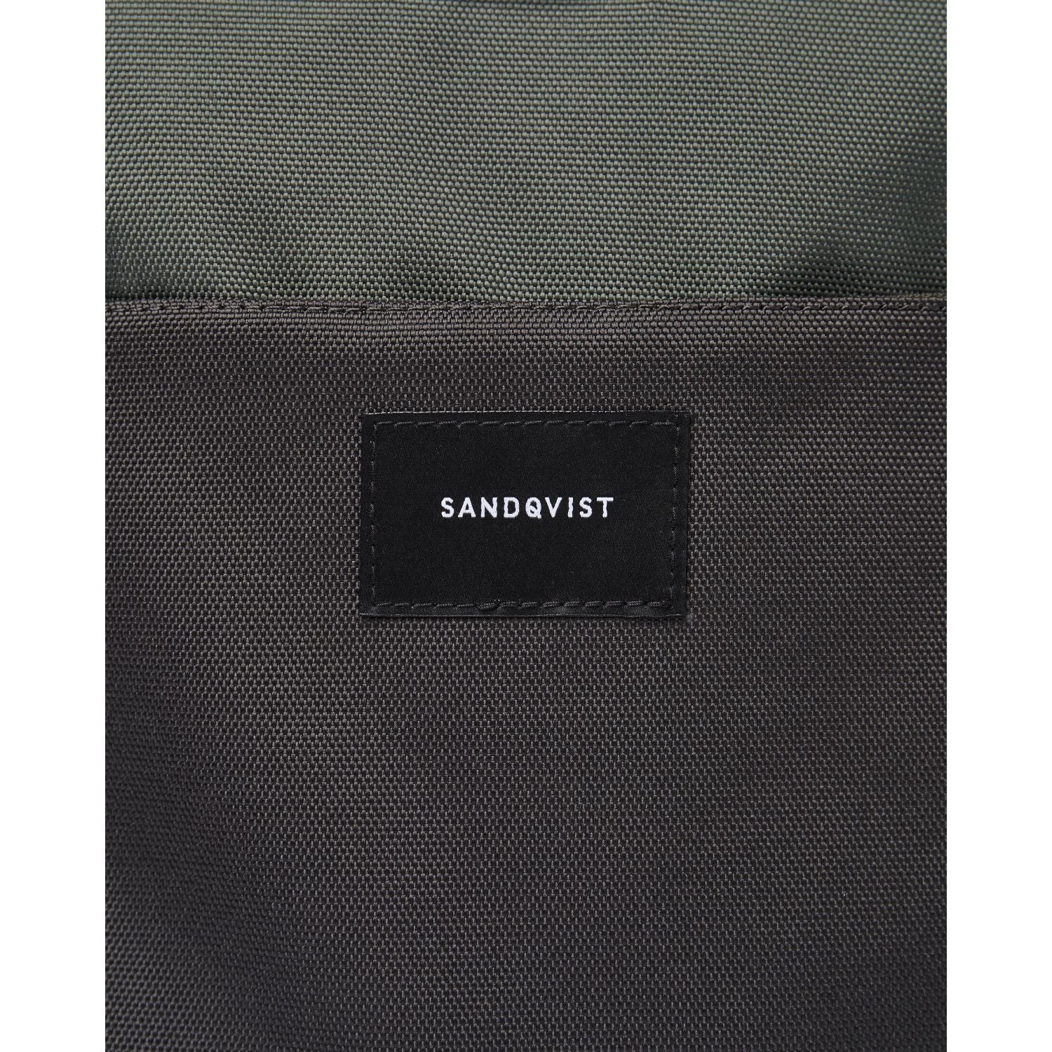 Sandqvist Ilon Backpack - Multi Green W/ Black Leather