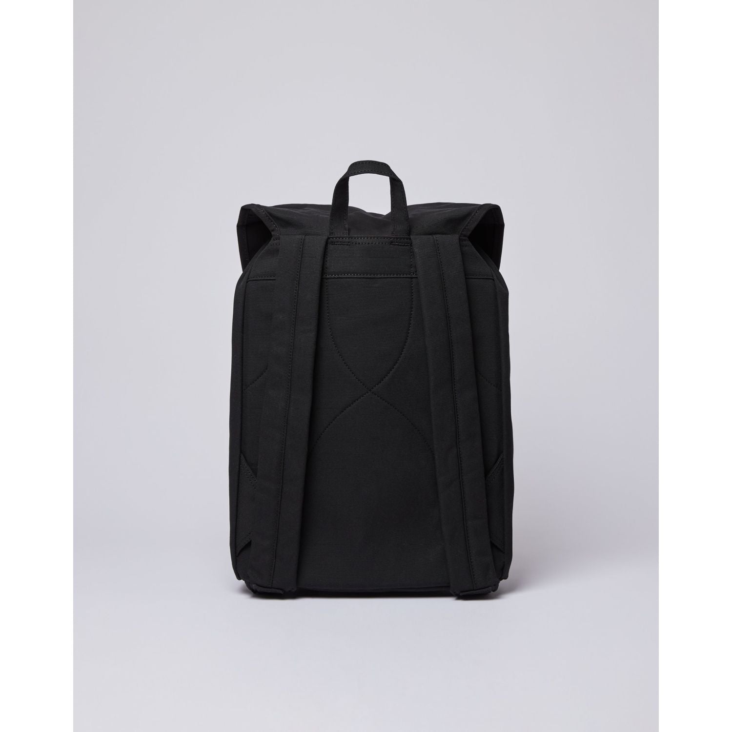Sandqvist Roald Backpack - Black W/ Black Leather