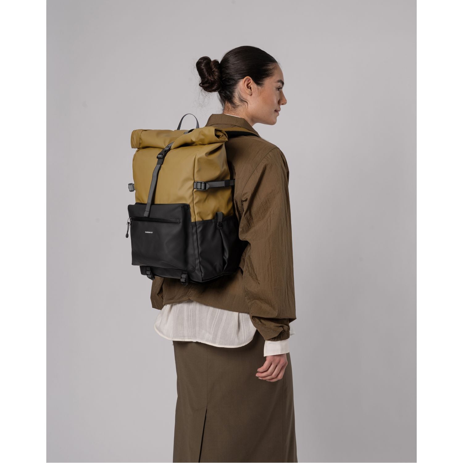 Sandqvist Ruben 2.0 Backpack - Multi Marsh Yellow