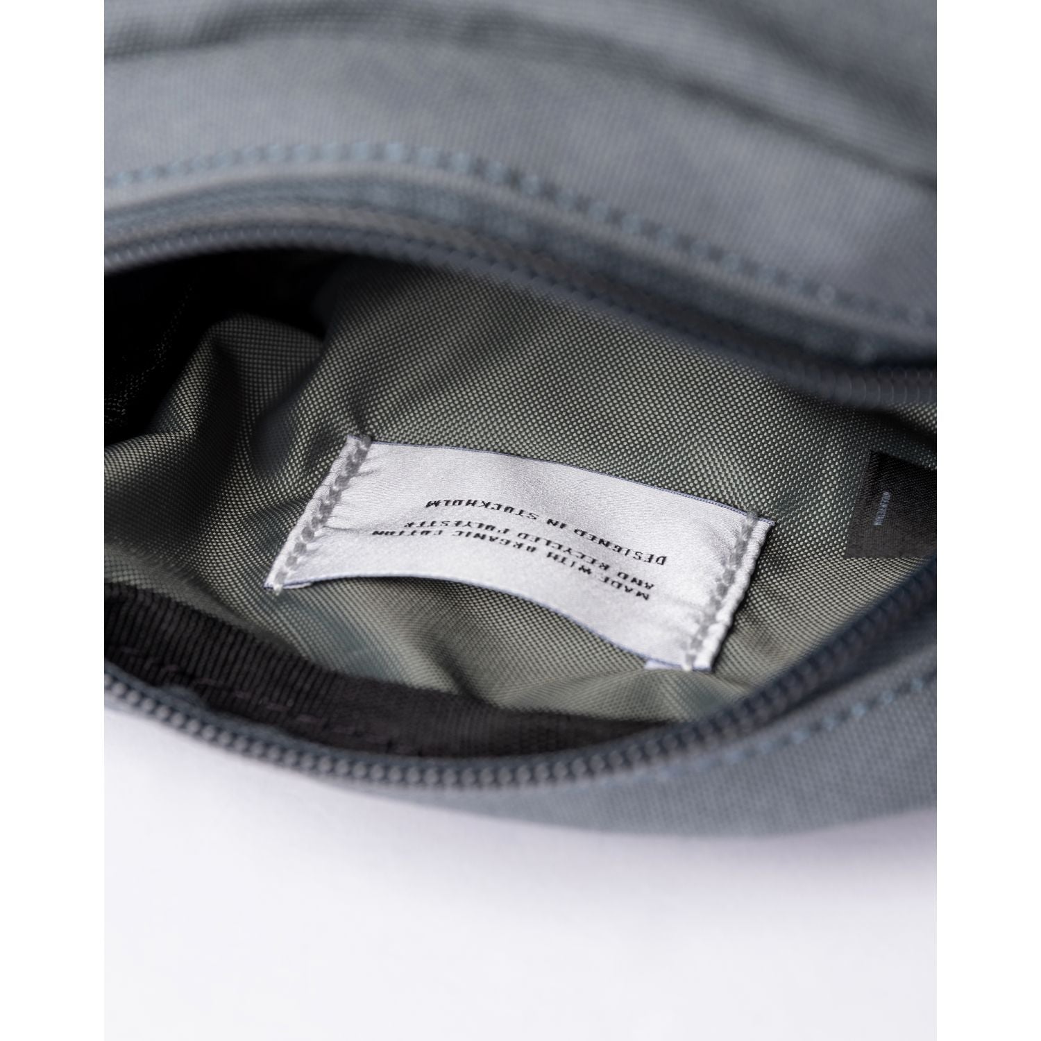 Sandqvist Sixten Vegan Shoulder Bag - Dark Slate W/ Navy Webbing