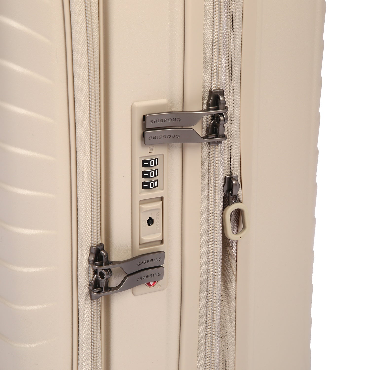 CROSSING INVI 20" Carry On Expandable Luggage With Front & Middle Access V3 - Sandwhite