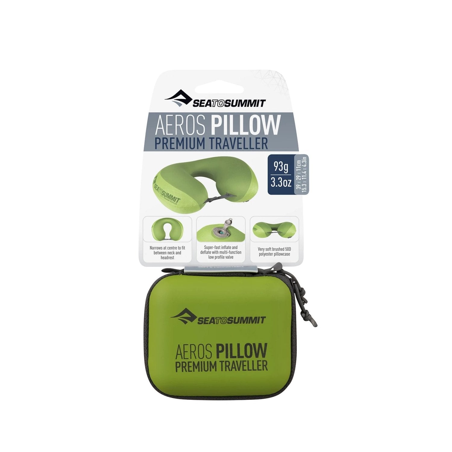 Sea To Summit Aeros Premium Pillow Traveller (Lime)