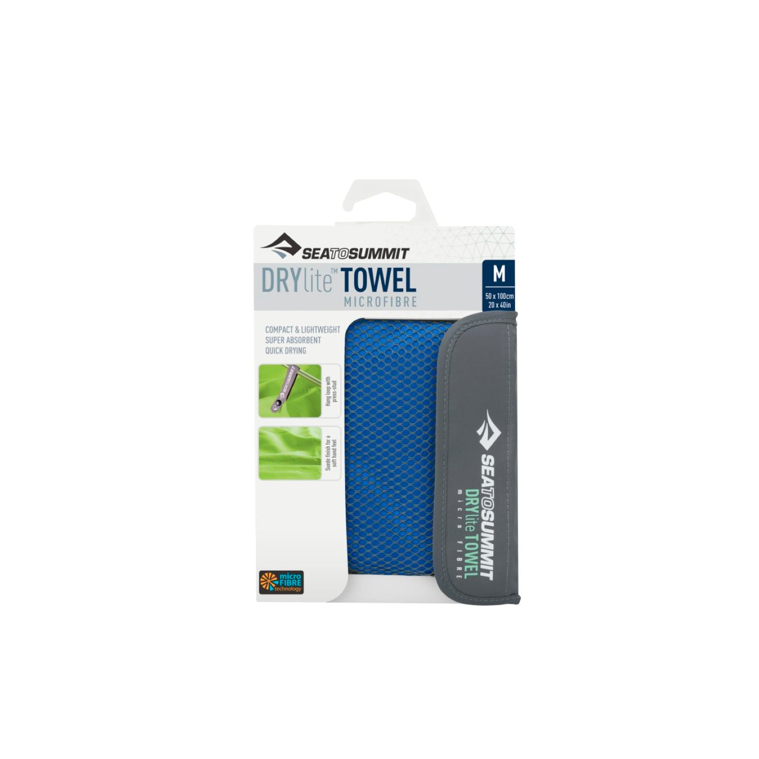 Sea To Summit Drylite Towel Anti-Bacterial Treated Medium (Cobalt Blue)