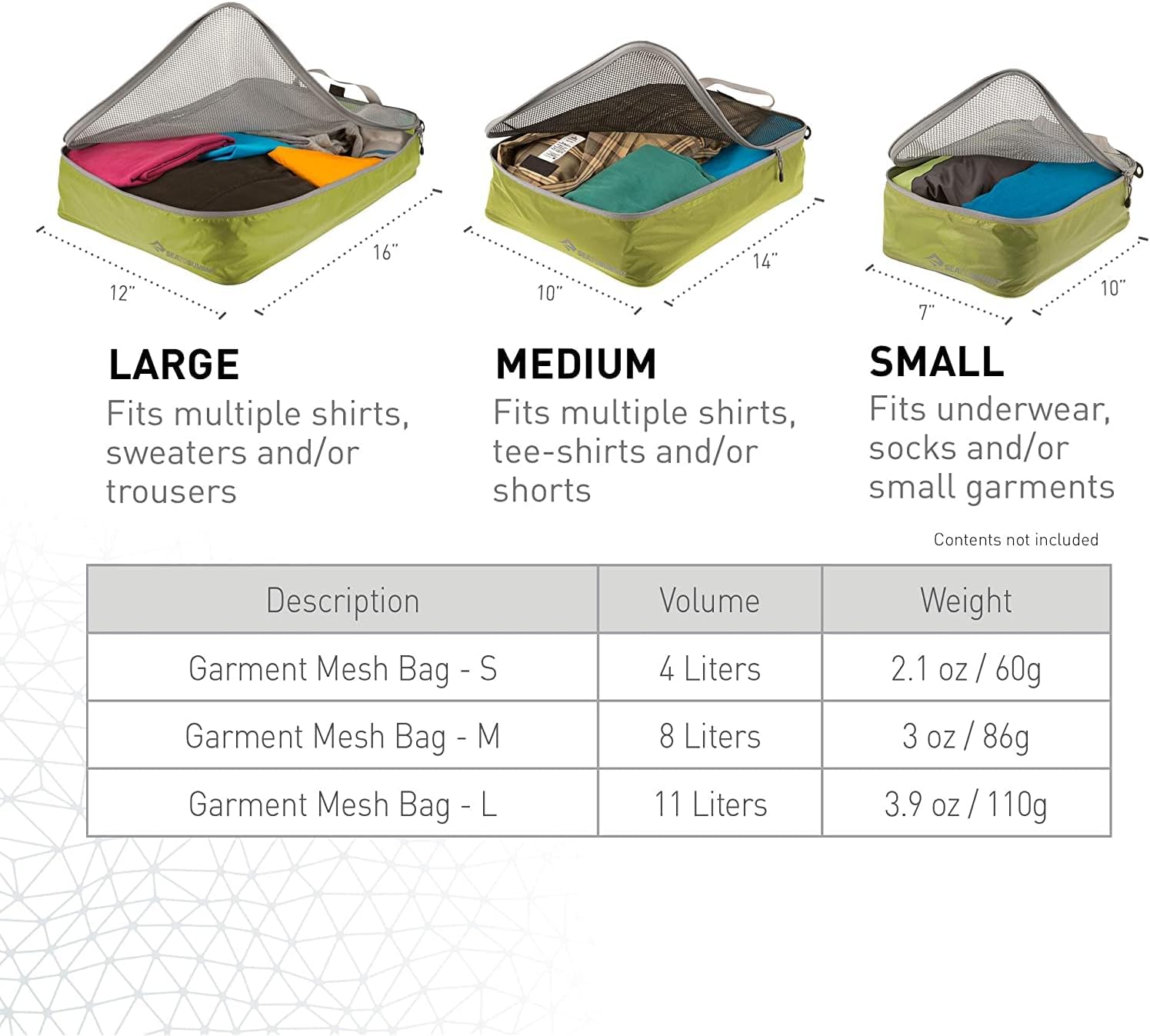 Sea To Summit Ultra-Sil Garment Mesh Bag Large (Blue Atoll)