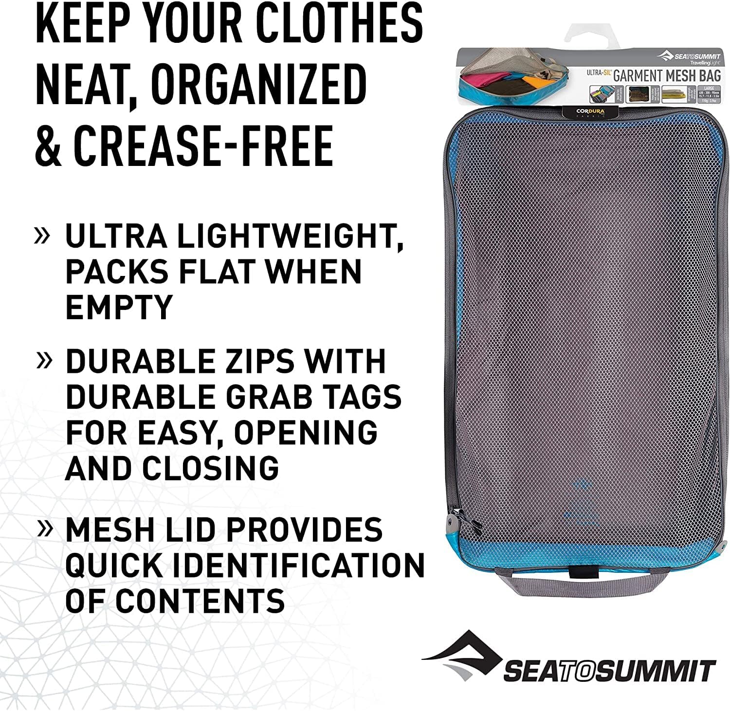 Sea To Summit Ultra-Sil Garment Mesh Bag Large (Blue Atoll)
