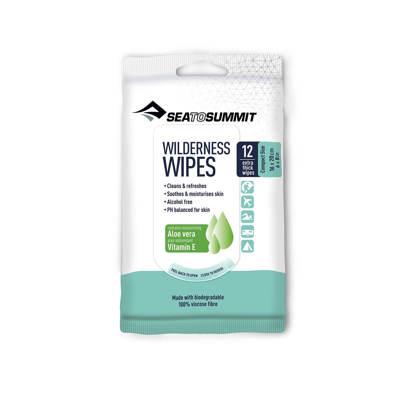 Sea To Summit Wilderness Wipes Compact (12 Wipes)