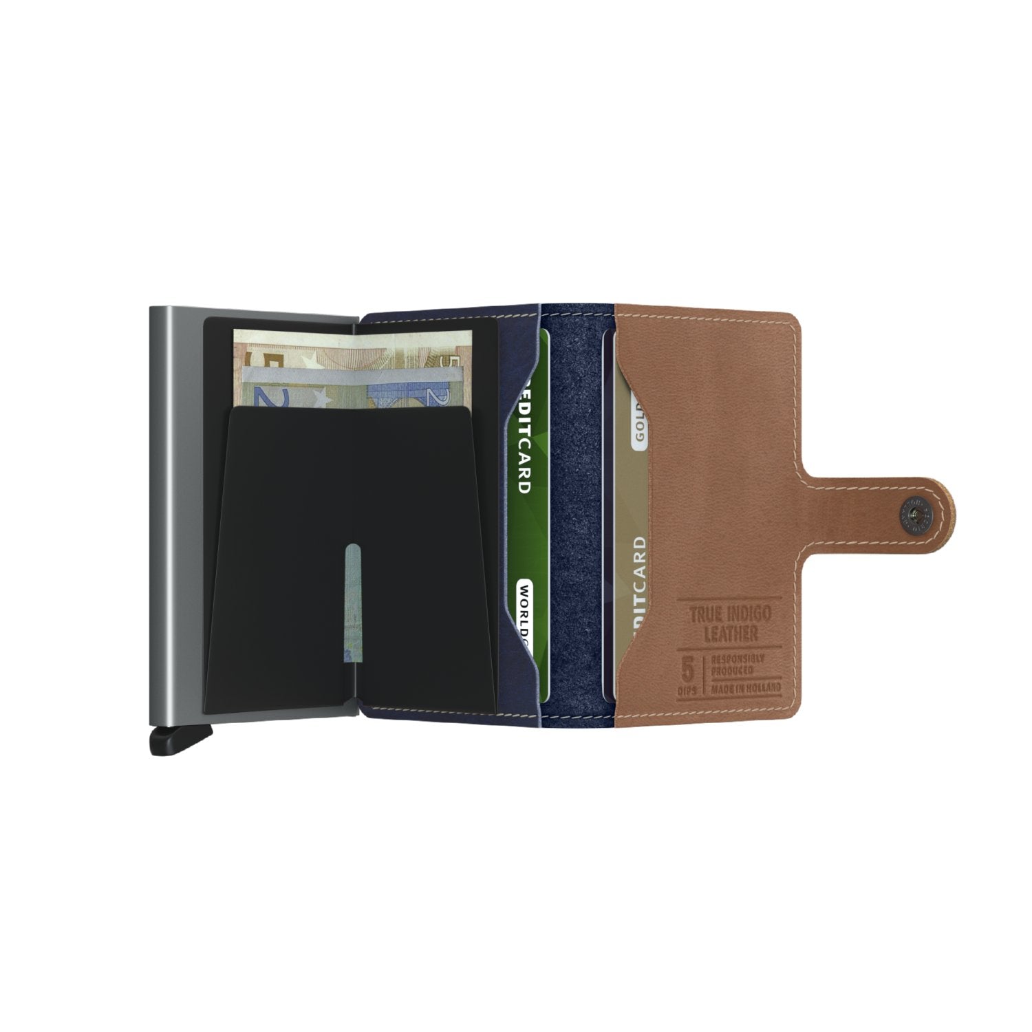 Secrid Miniwallet - Indigo 5-Titanium