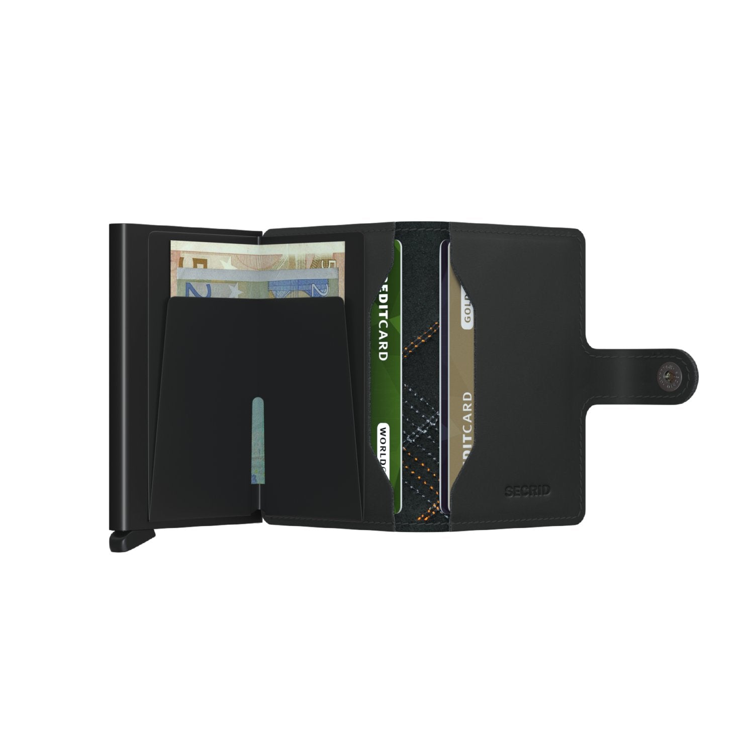 Secrid Miniwallet - Stitch Linea Orange