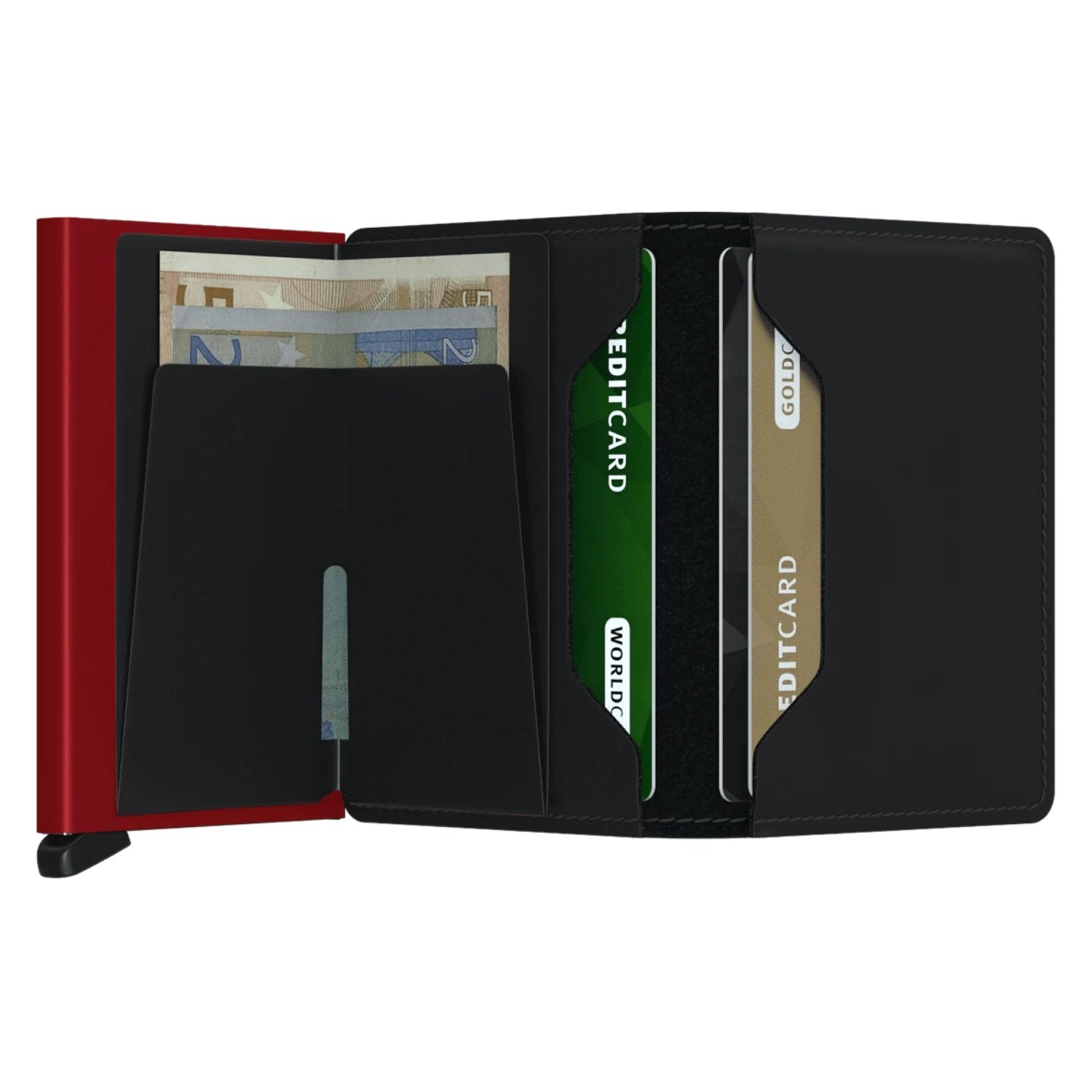 Secrid Slimwallet - Matte Black Red