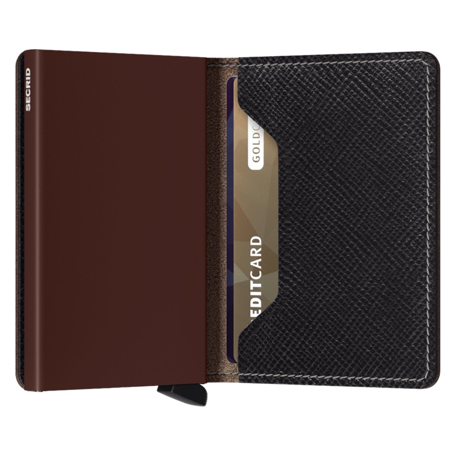 Secrid Slimwallet Saffiano - Brown