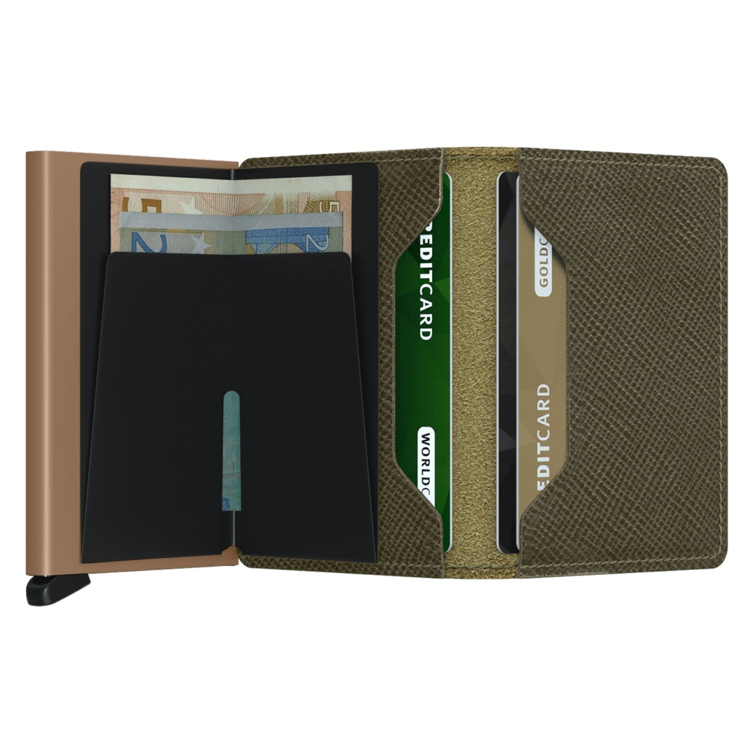 Secrid Slimwallet Saffiano - Olive