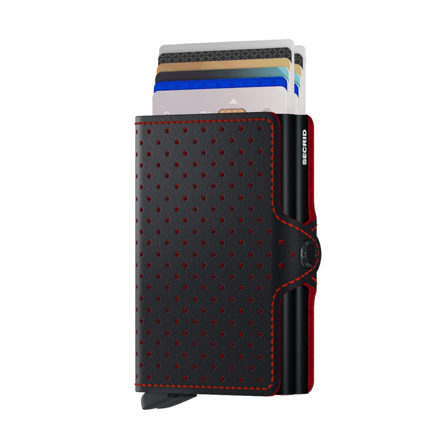 Secrid Twinwallet - Perforated Black-Red