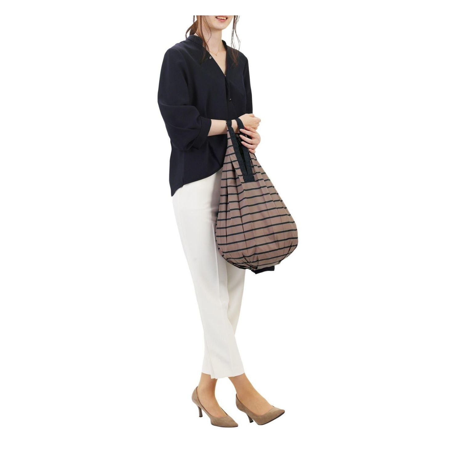 Shupatto Foldable Tote Drop - Stripe
