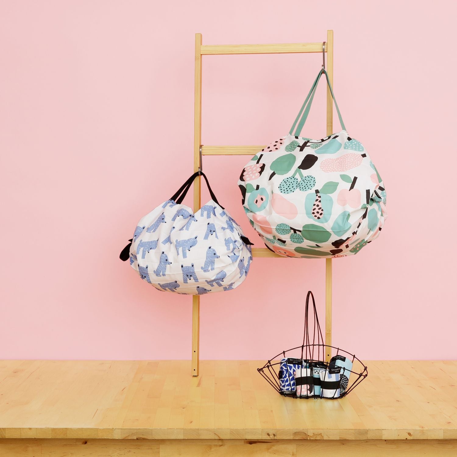 Shupatto X Kauniste Foldable Tote (S) - Yoga Bear