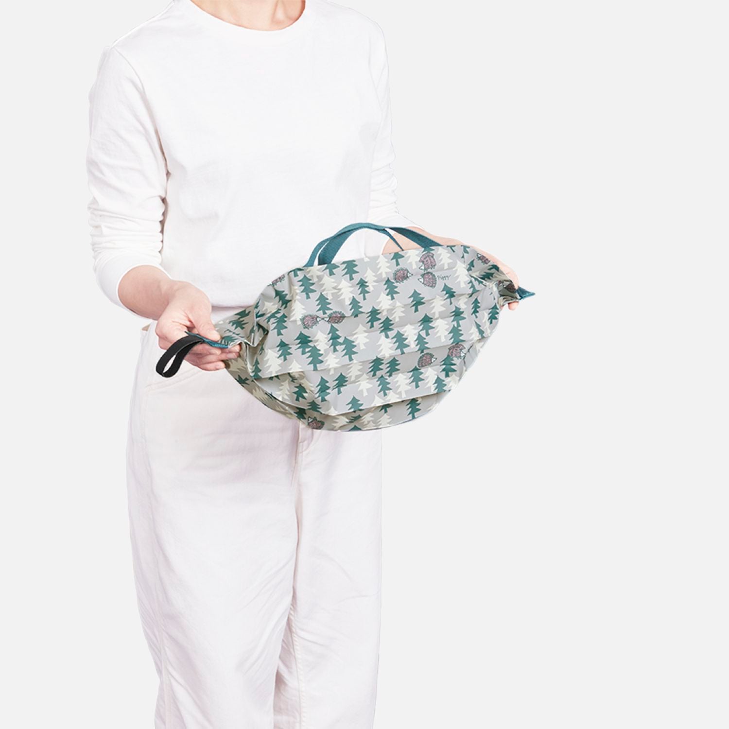 Shupatto X Lisa Larson Foldable Tote (S) - Olive