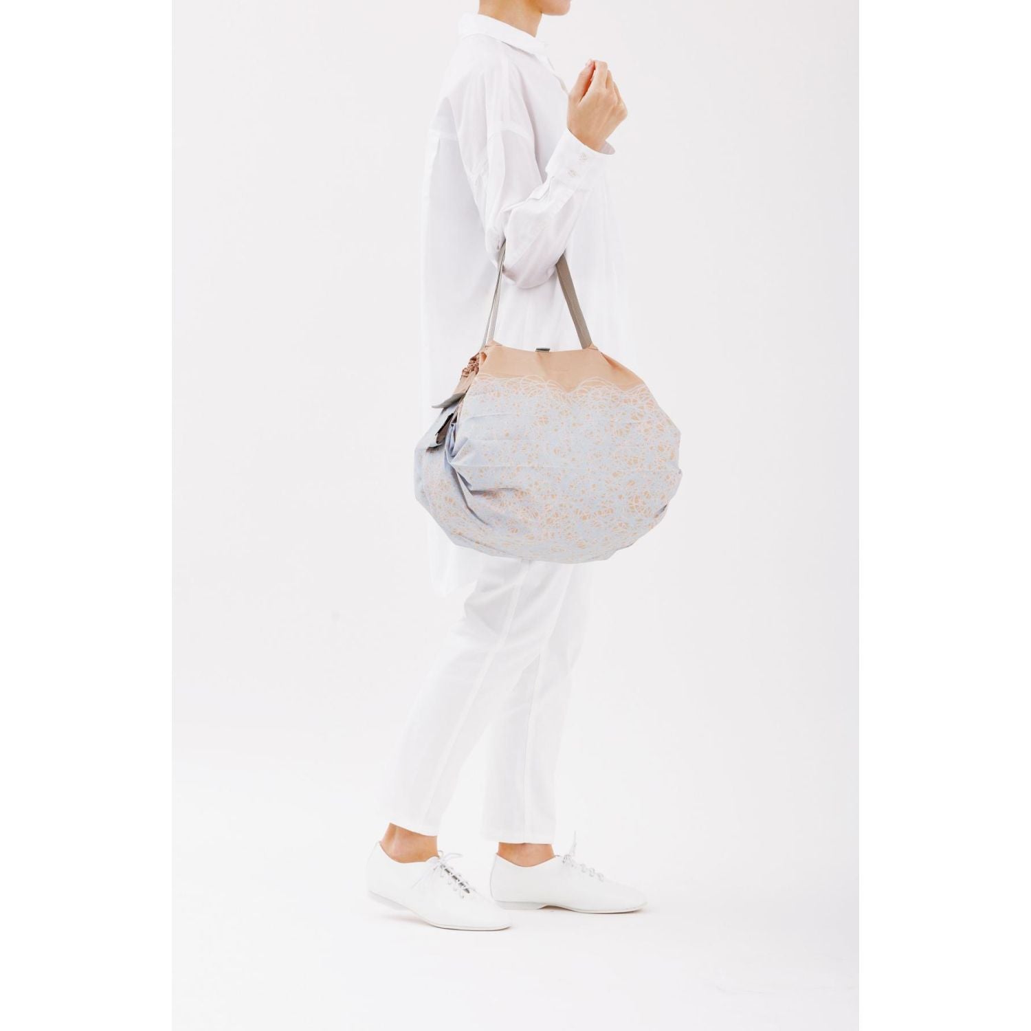 Shupatto X Travel Nostalgia Foldable Tote (M) - Morning Mist