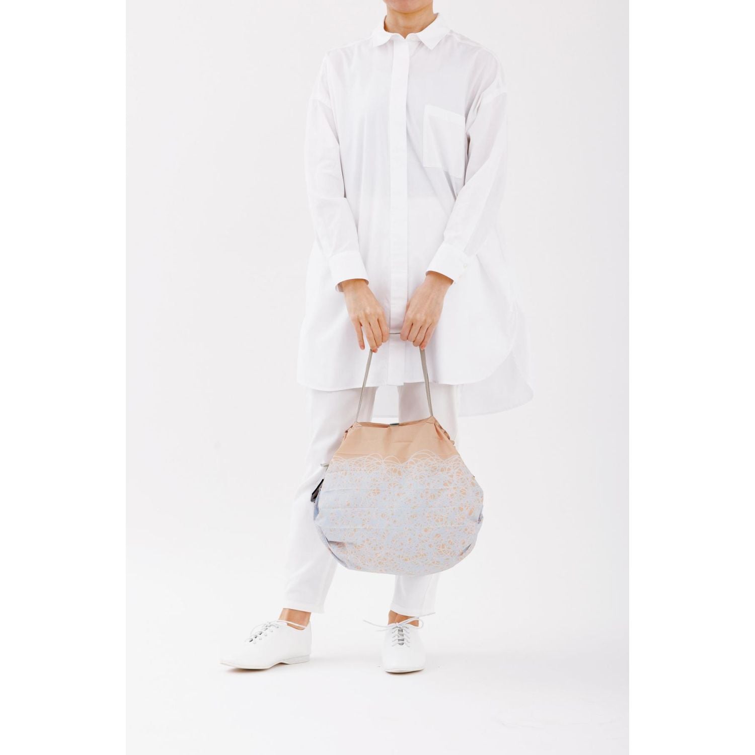 Shupatto X Travel Nostalgia Foldable Tote (M) - Morning Mist