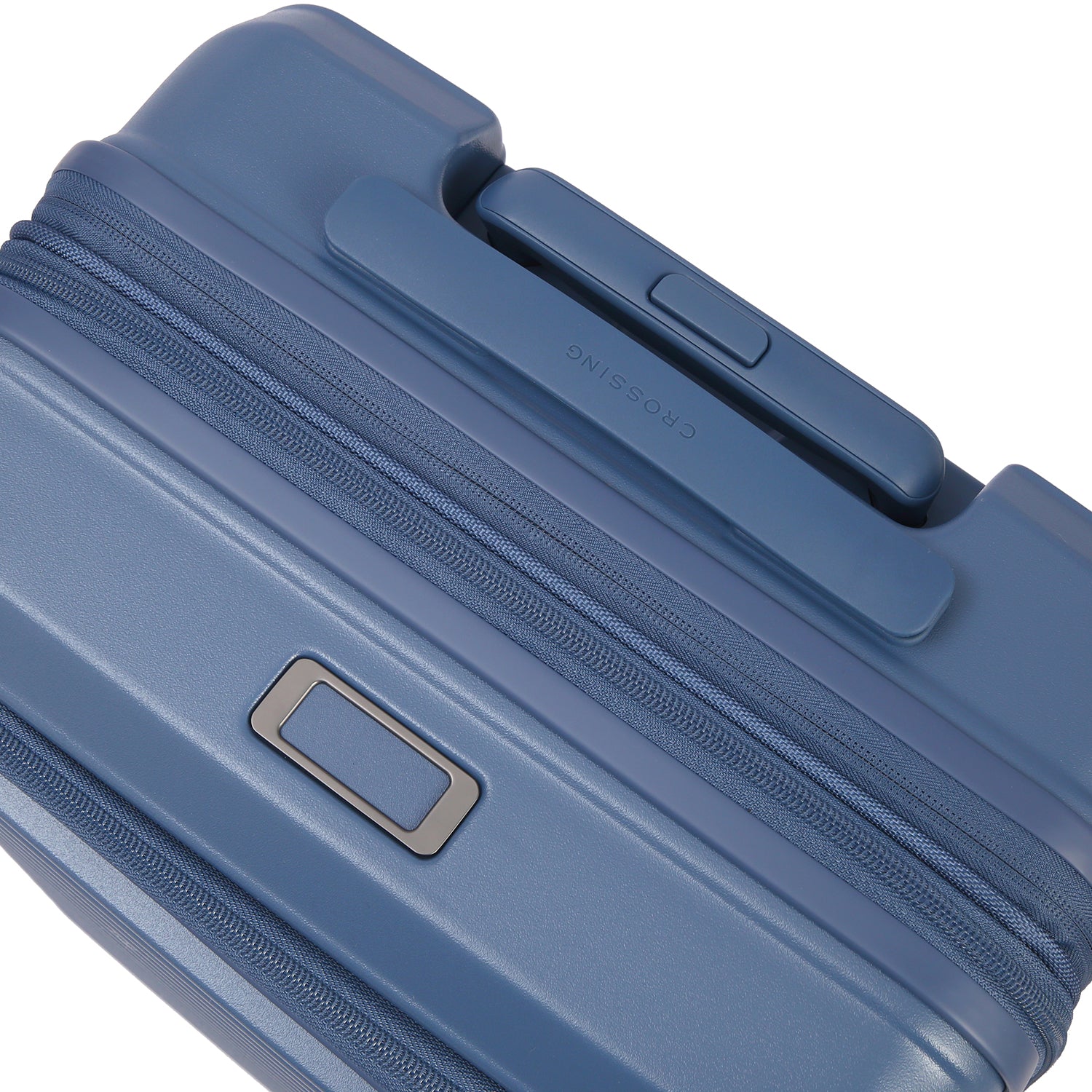 CROSSING INVI 20" Carry On Expandable Luggage With Front & Middle Access V3 - Smoke Blue