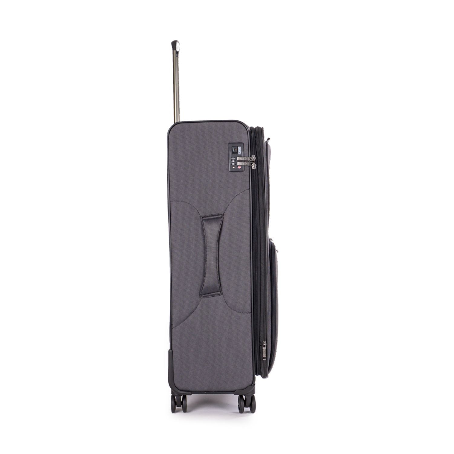 Stratic Bendigo Light + Suitcase L With Front Access Opening - Black