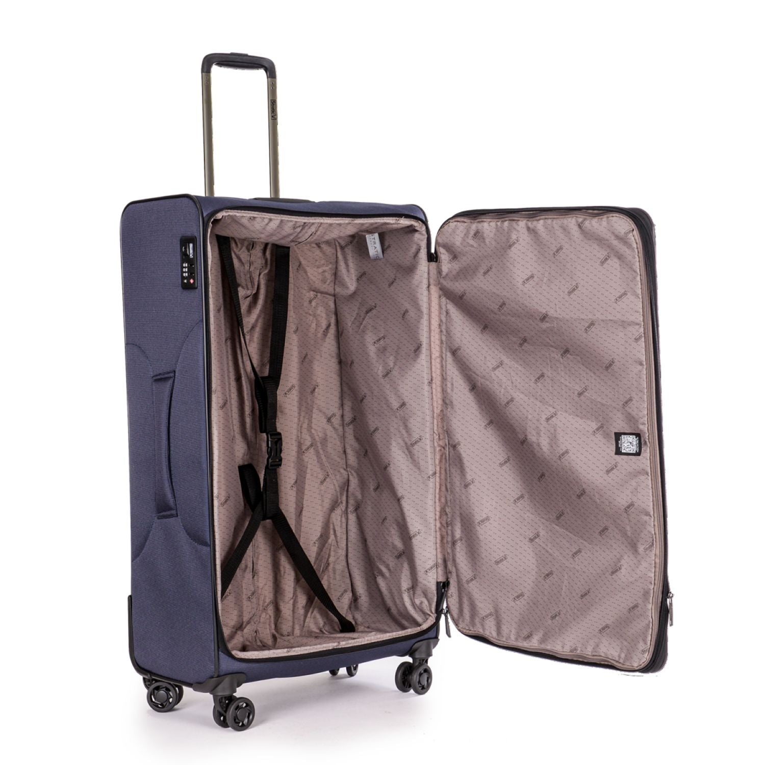 Stratic Bendigo Light + Suitcase L With Front Access Opening - Navy