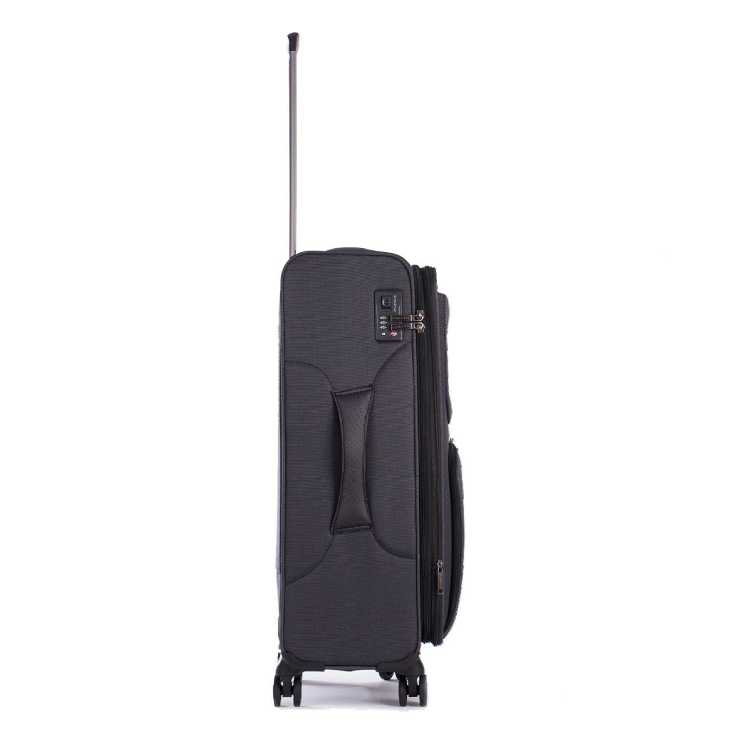 Stratic Bendigo Light + Suitcase M With Front Access Opening - Black