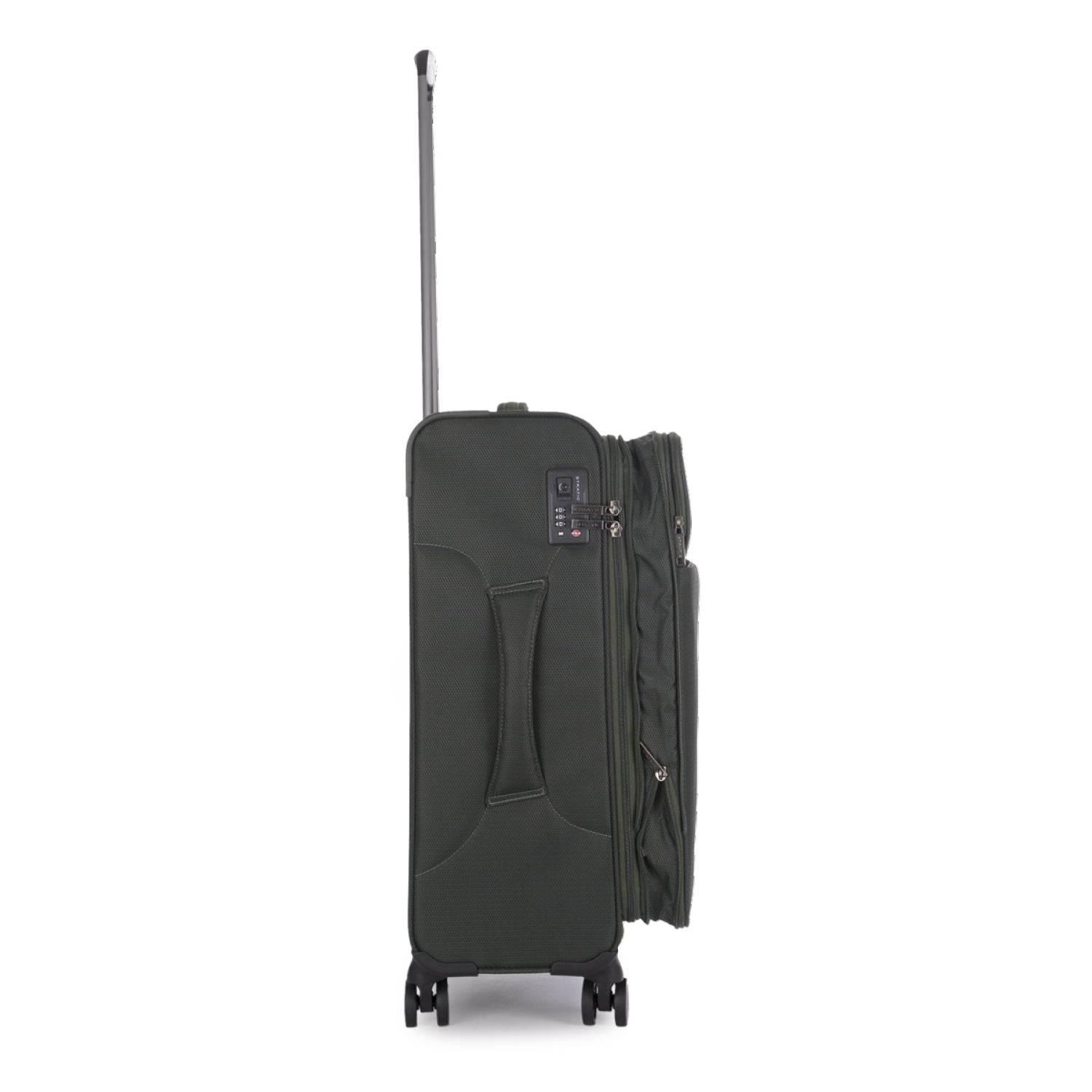 Stratic Light + Suitcase M With Front Access Opening - Dark Green