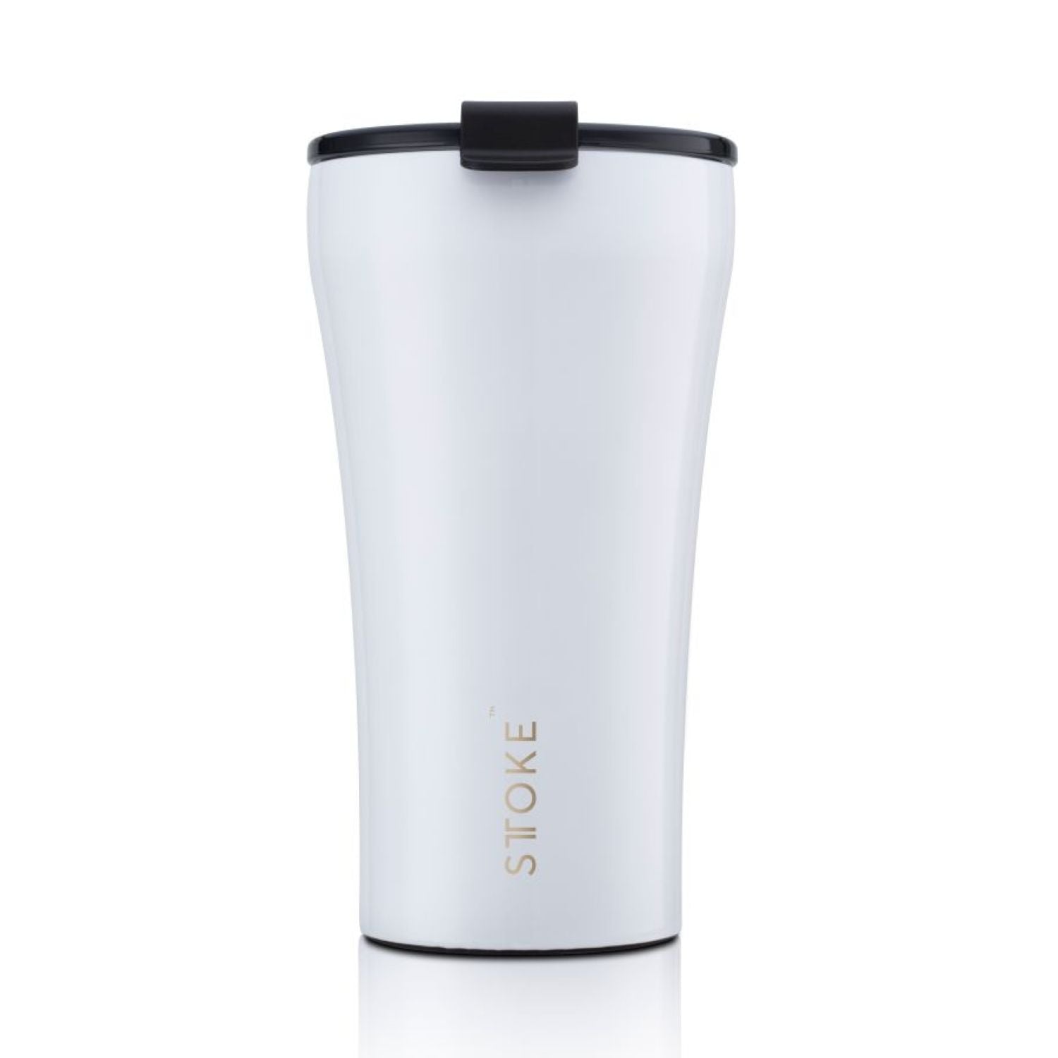 STTOKE Leakproof Classic Ceramic Insulated Cup 12oz - Angel White