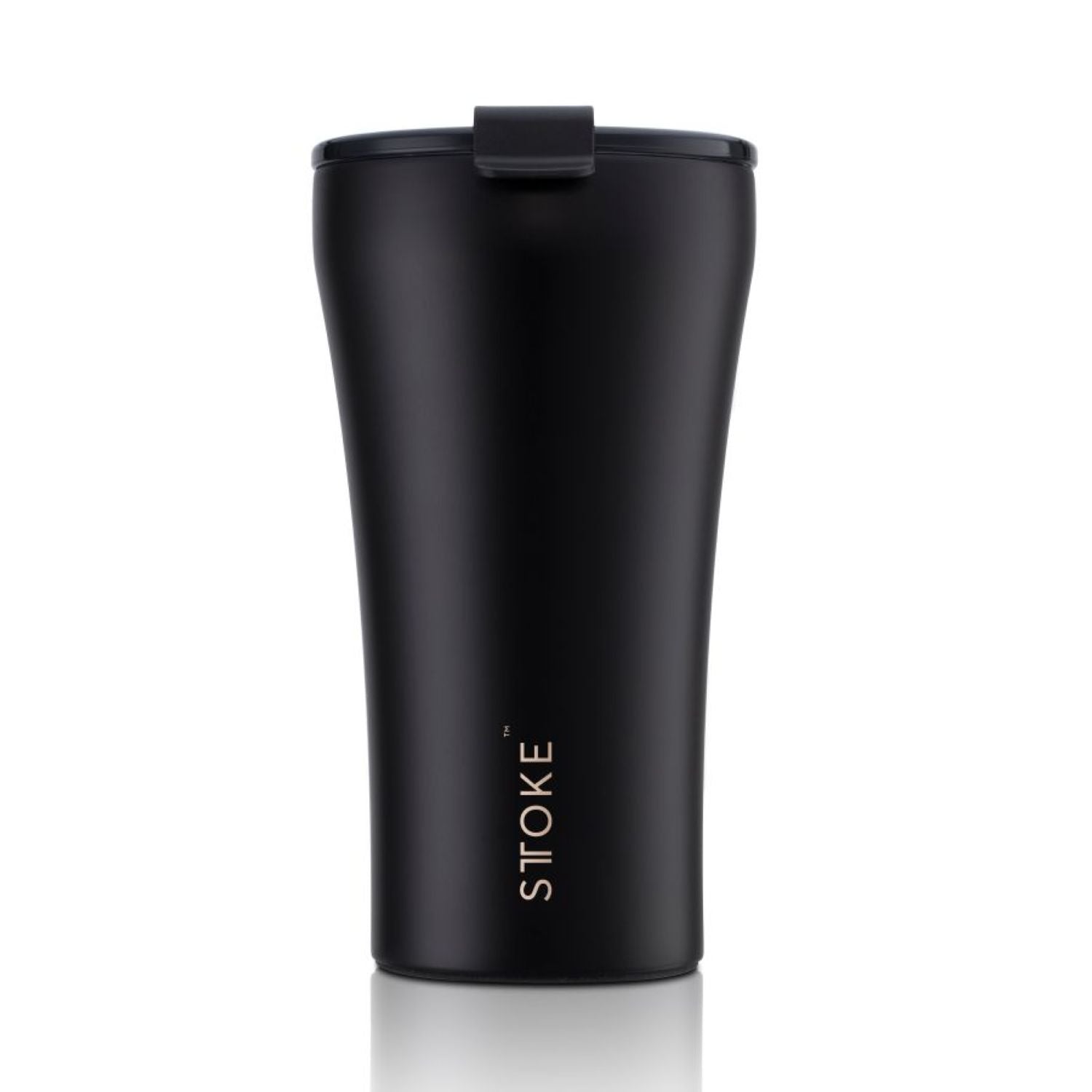 STTOKE Limited Edition Leakproof Ceramic Insulated Cup 12oz - Midnight Black