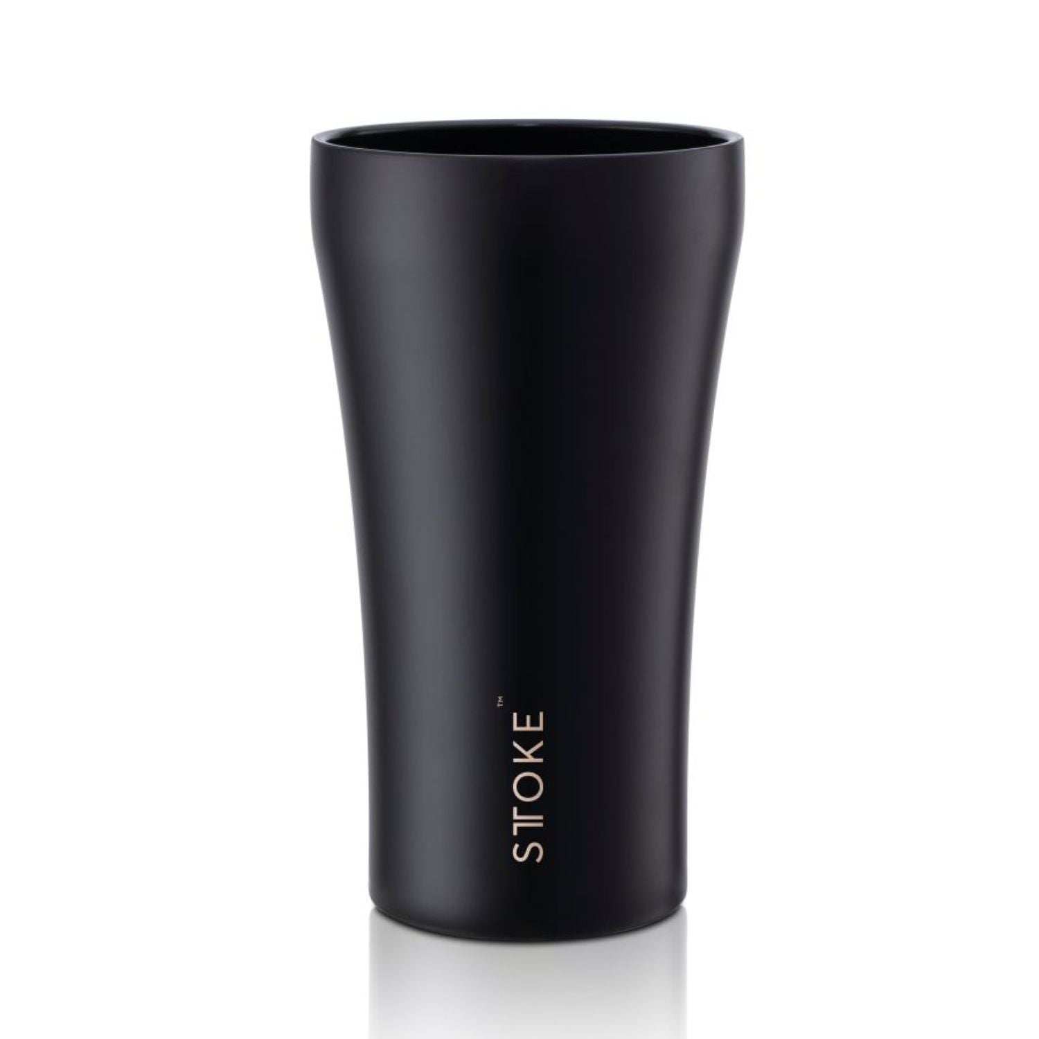 STTOKE Limited Edition Leakproof Ceramic Insulated Cup 12oz - Midnight Black
