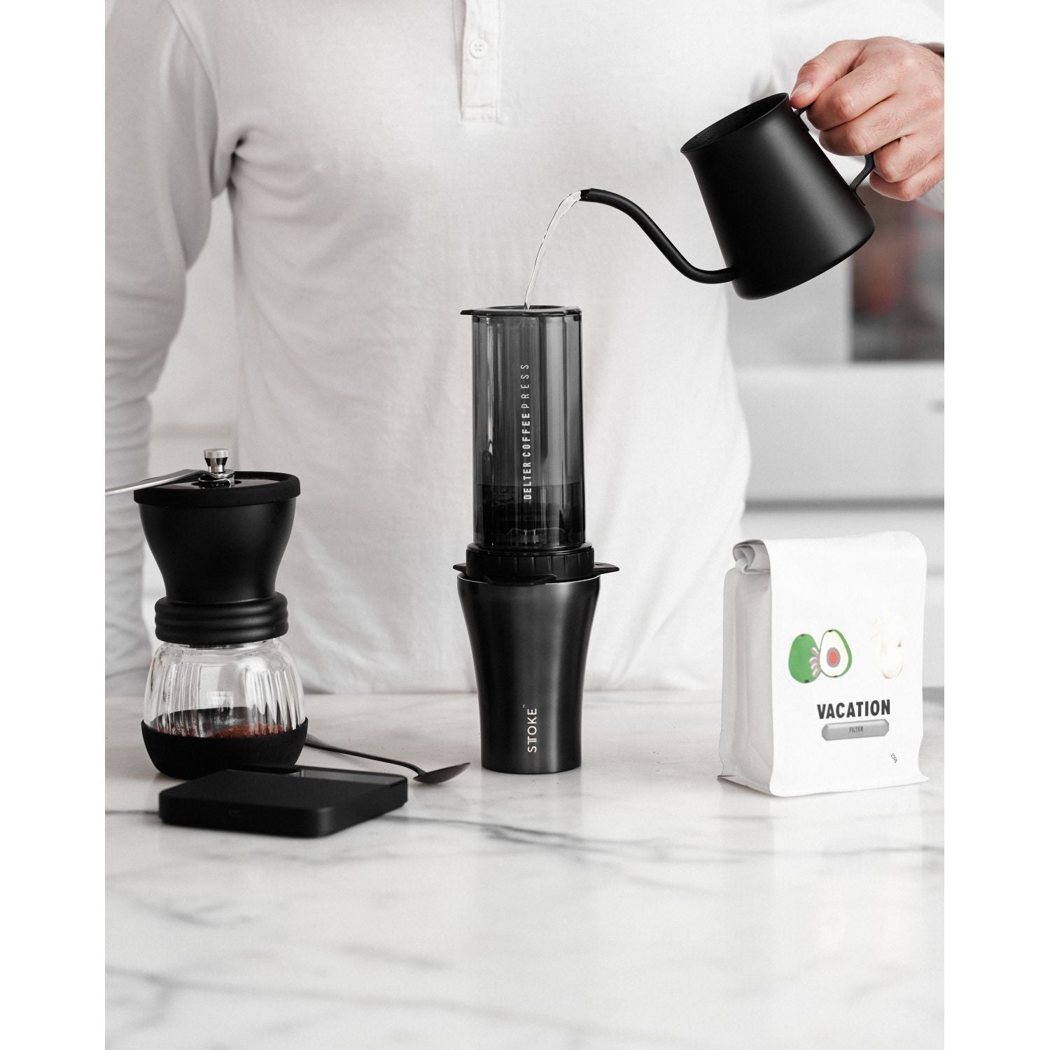 STTOKE Limited Edition Insulated Ceramic Cup 8oz - Gunmetal Grey