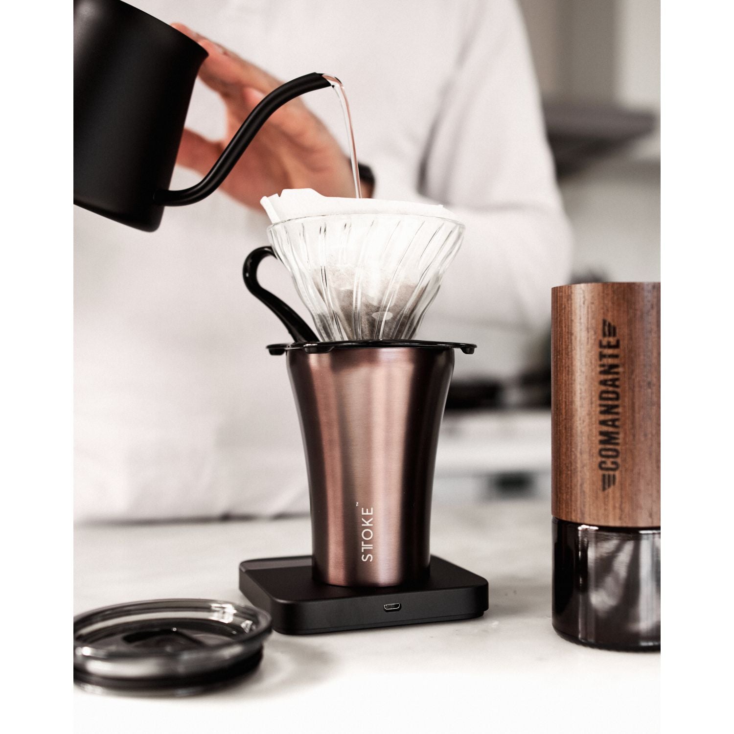 STTOKE Limited Edition Insulated Ceramic Cup 8oz - Rustic Brown