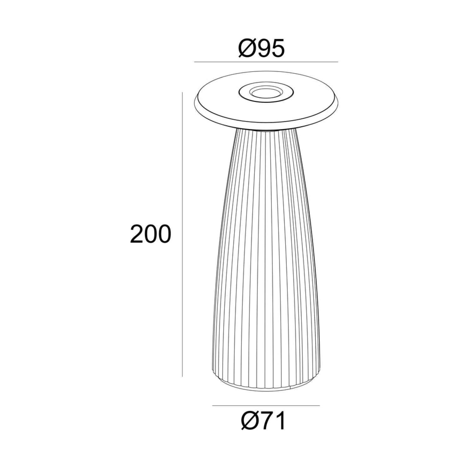 Ubiqua Flora Mini With 140 Lumens - 2.2W 5V Power (Signal White)