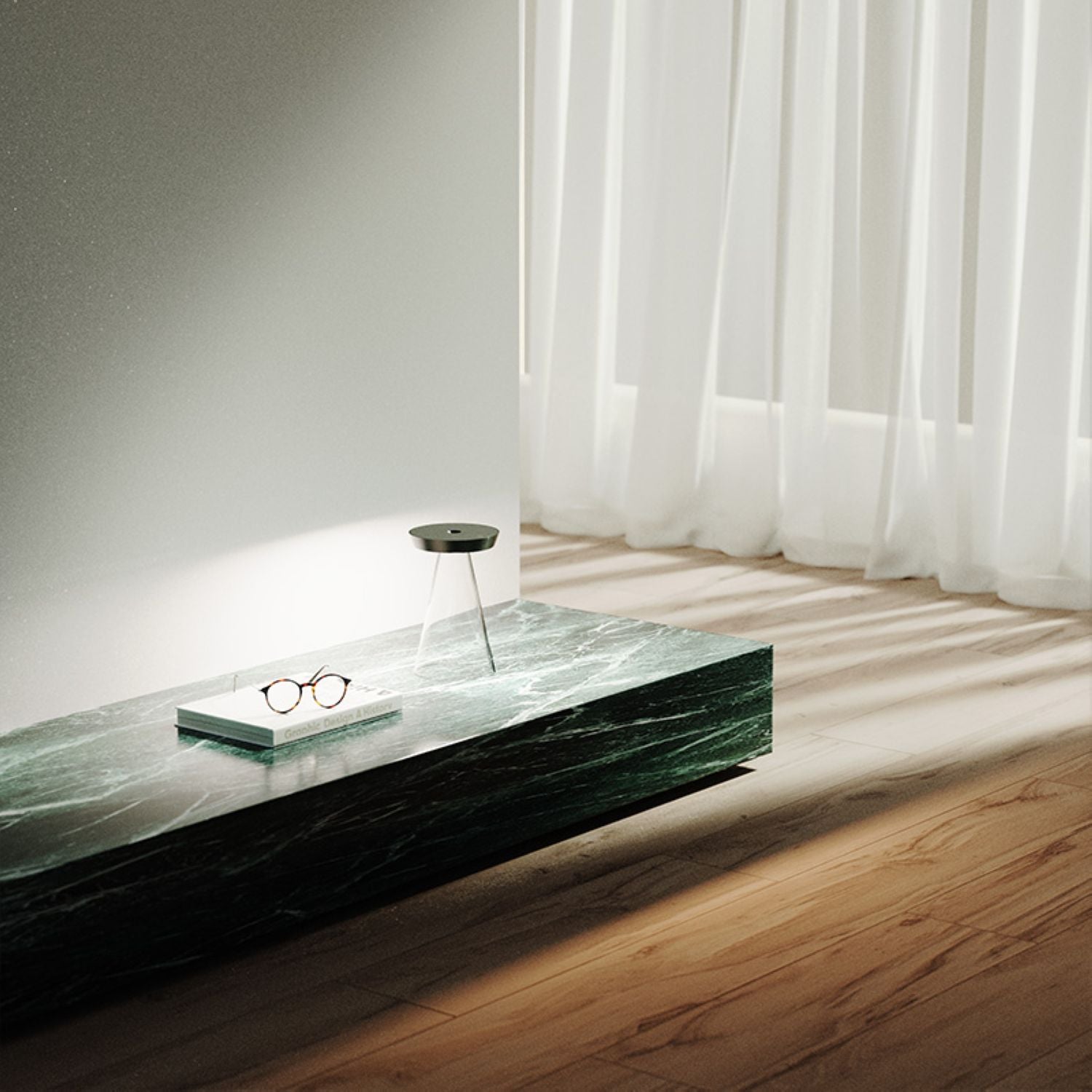 Ubiqua Torus Glass With 190/200 Lumens - 2.2W 5V Power (Black)