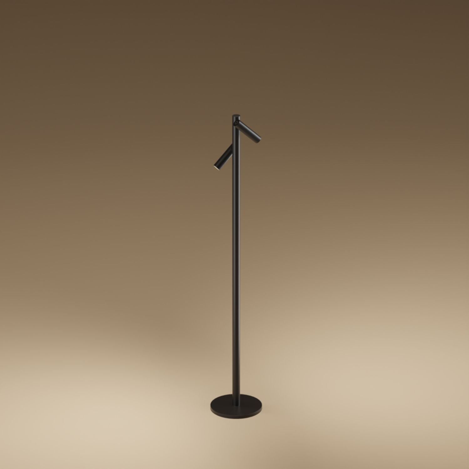 Ubiqua Zoom Twin Floor With 140/256 Lumens - 2.2W 3.7V Power (Black)