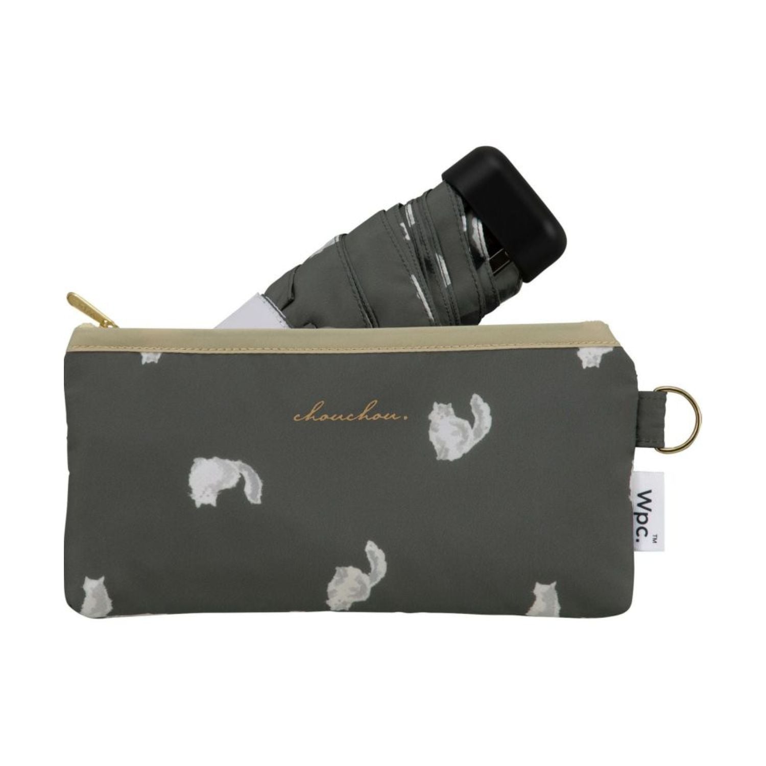 WPC Basic UV Protection Umbrella 50cm - Cats (Off White)