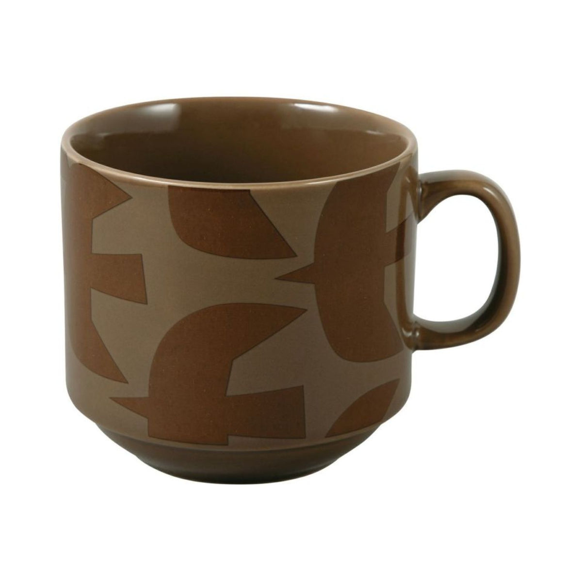 WPC Ceramic Stacking Mug 300ml (Birds Brown) – The Planet Traveller