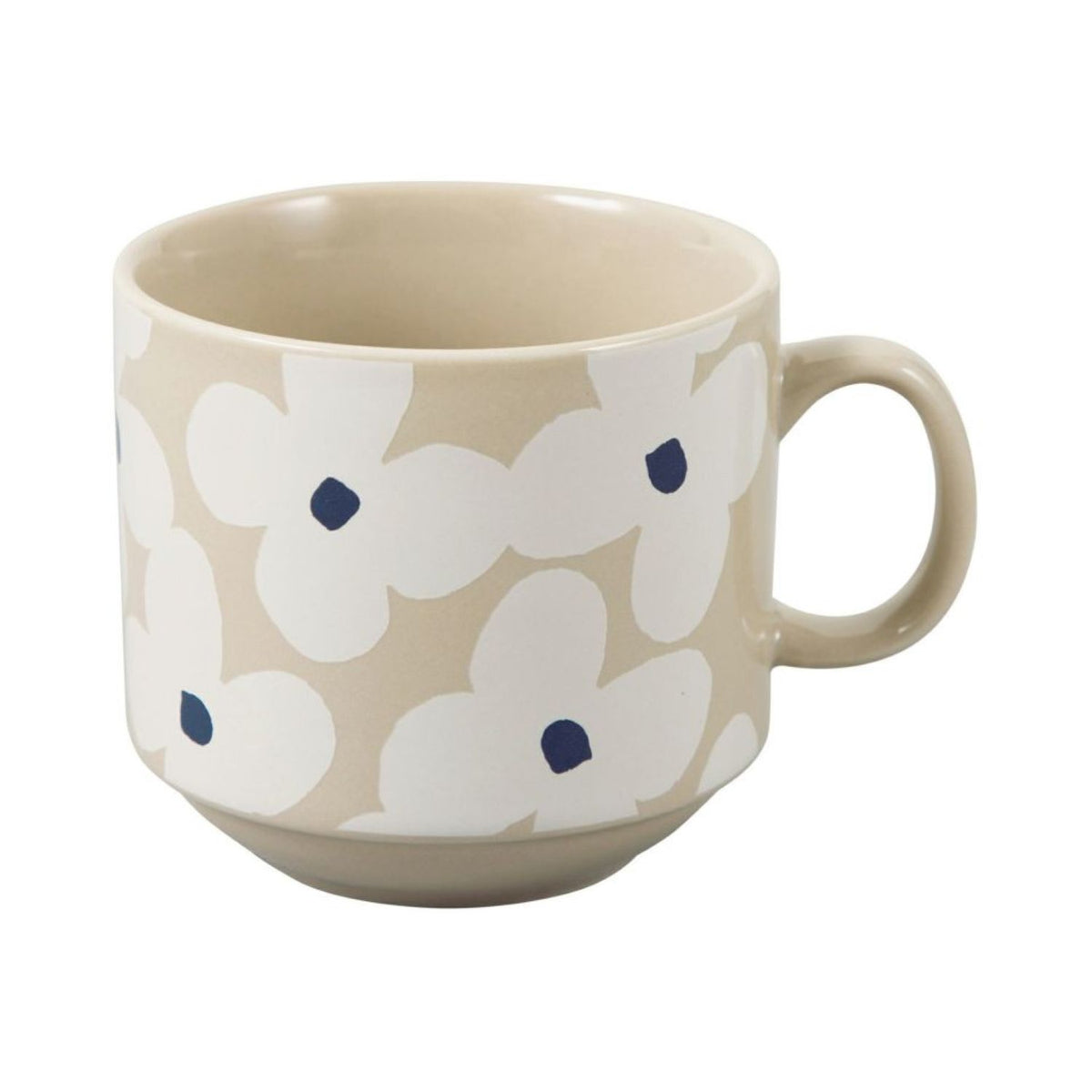WPC Ceramic Stacking Mug 300ml (Kukka Mocha) – The Planet Traveller