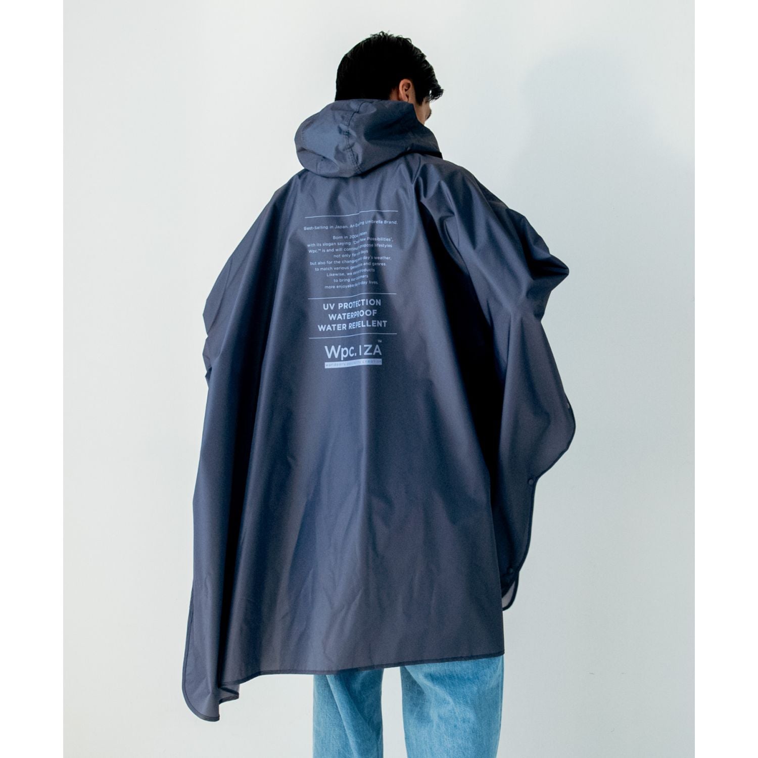 WPC IZA Rain Breaker Poncho Water Repellent One Size (Navy)