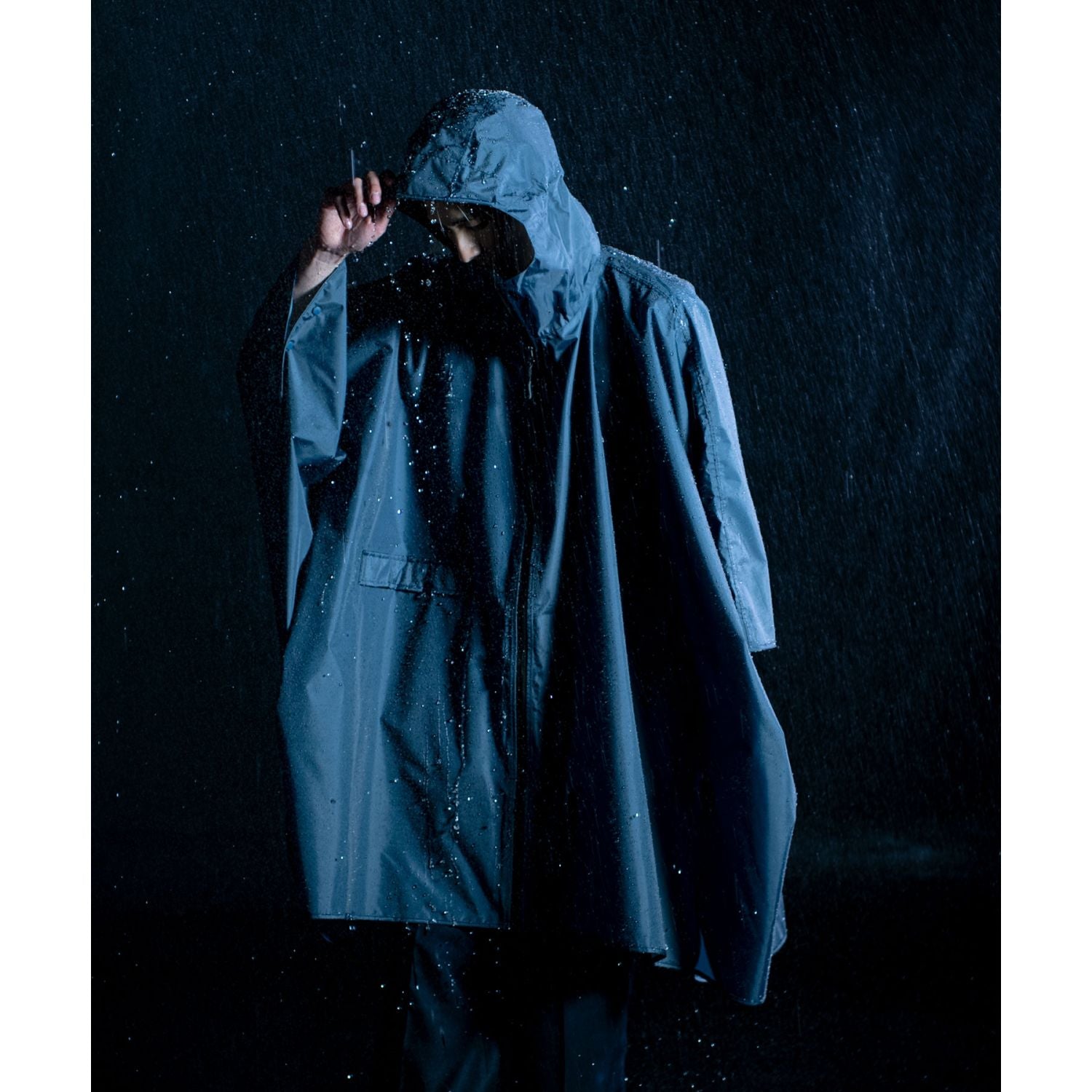 WPC IZA Rain Breaker Poncho Water Repellent One Size (Navy)