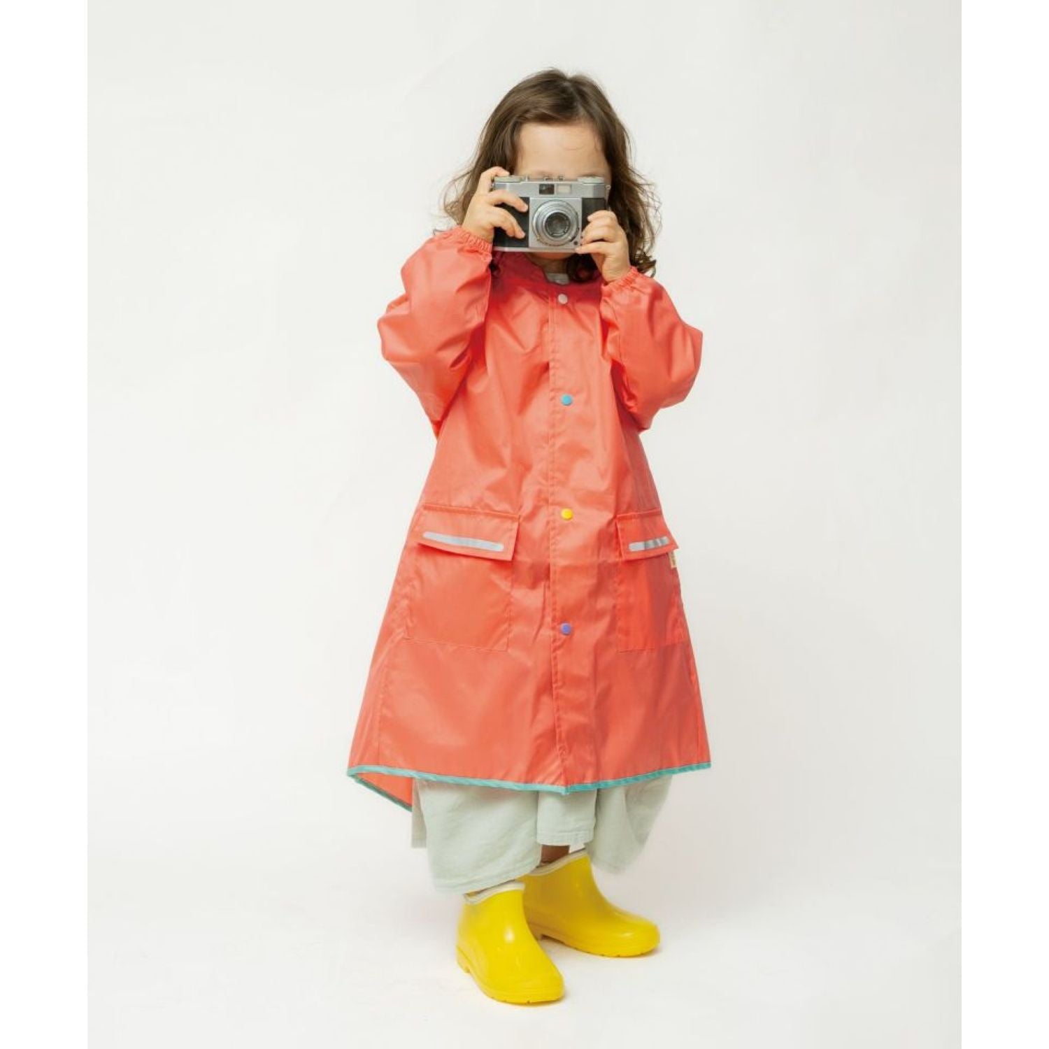 WPC Kids Rain Coat Large (120cm-140cm) (Pink)