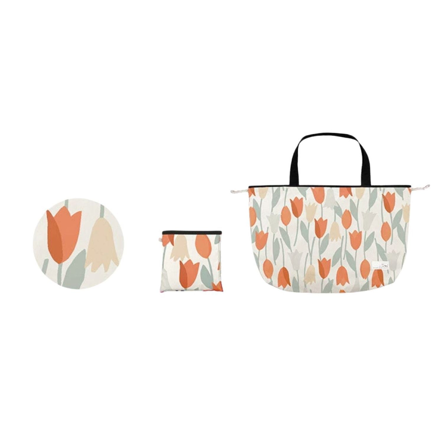 WPC Packable Rain Bag Cover (Blooming Tulip Red)