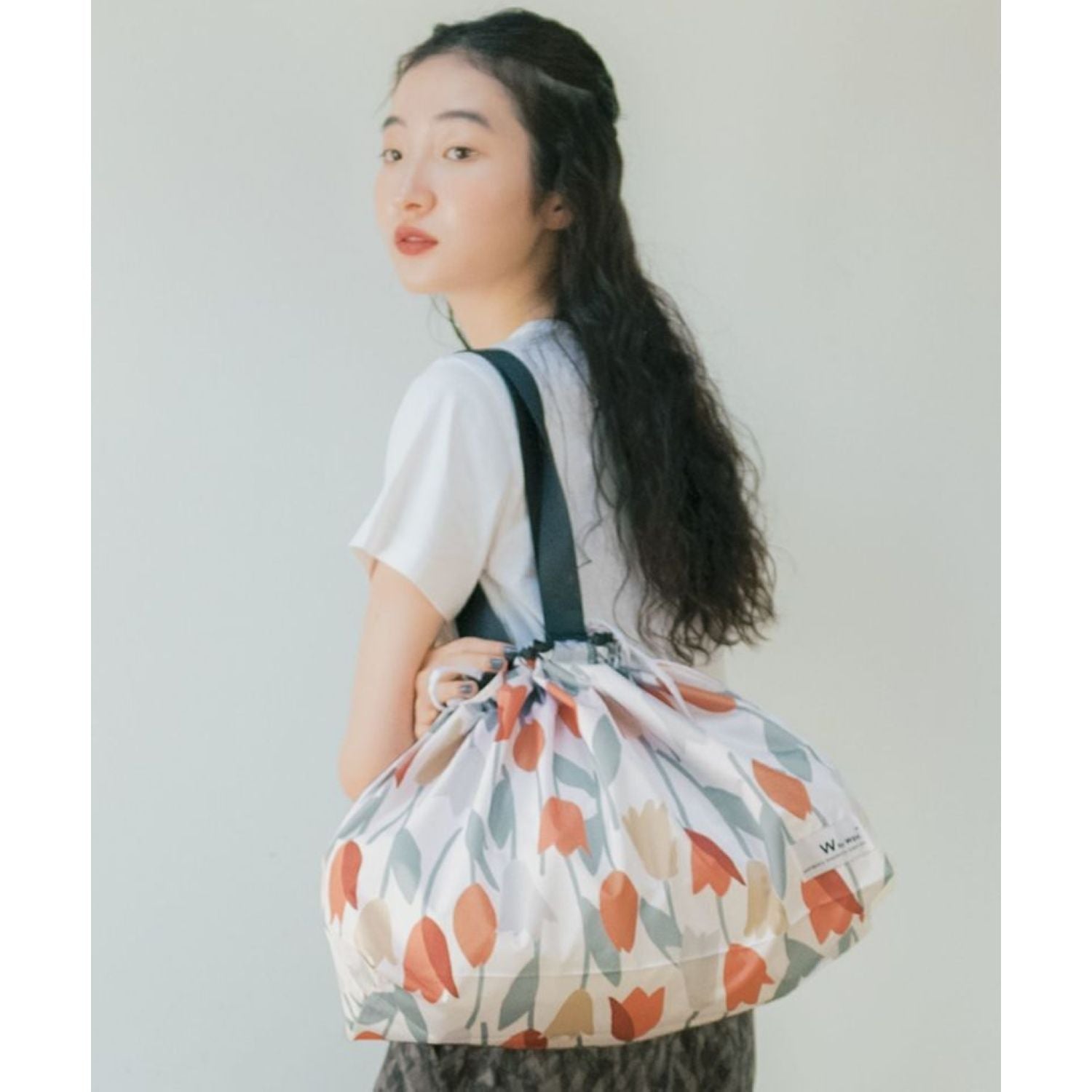 WPC Packable Rain Bag Cover (Blooming Tulip Red)