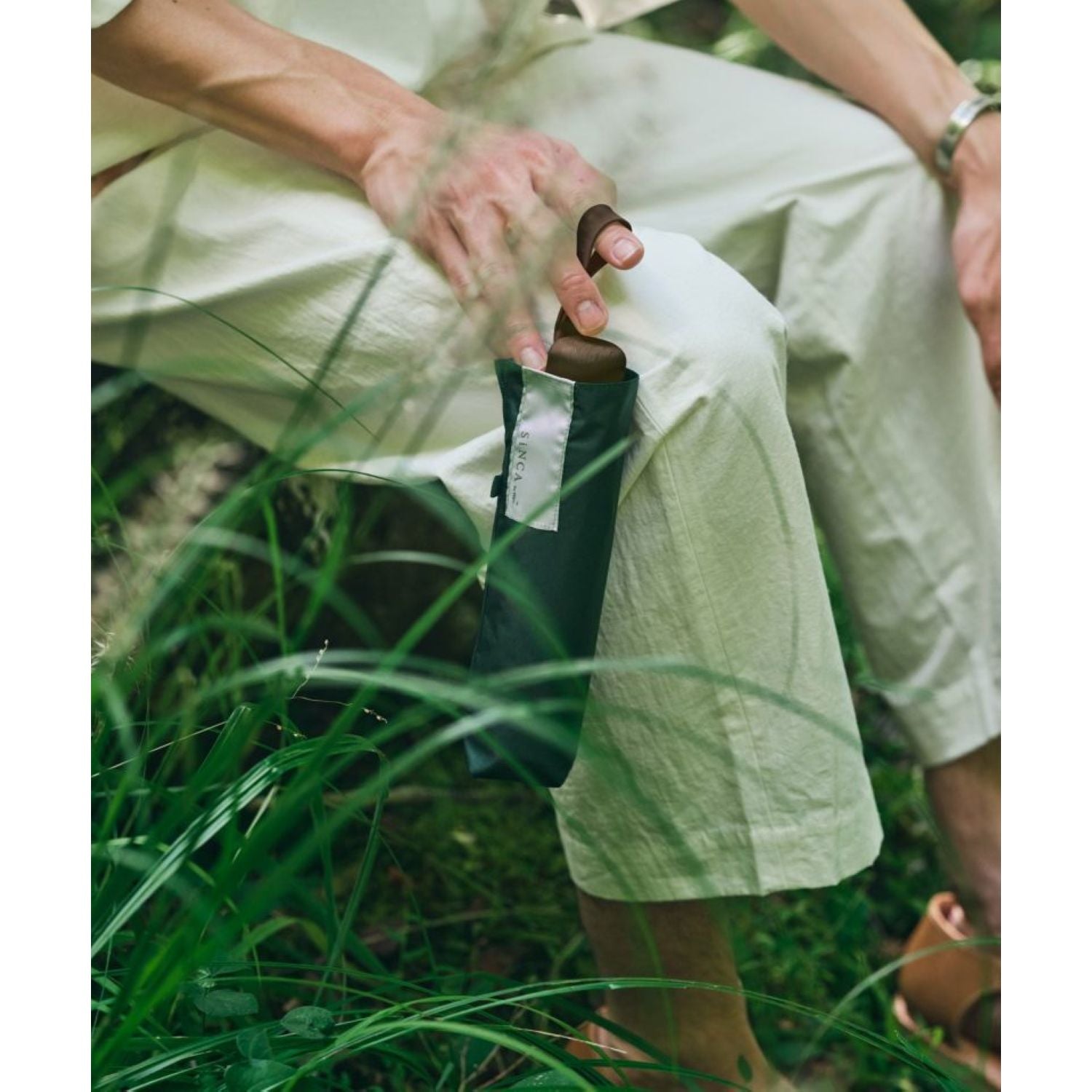 WPC SiNCA UV Protection UPF 50+ Umbrella 53cm (Green)