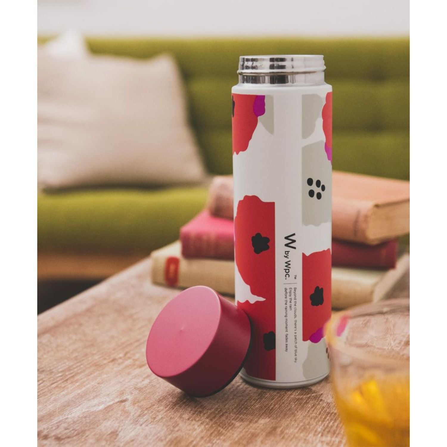 WPC Stainless Steel Bottle 450ml (Peony Red)