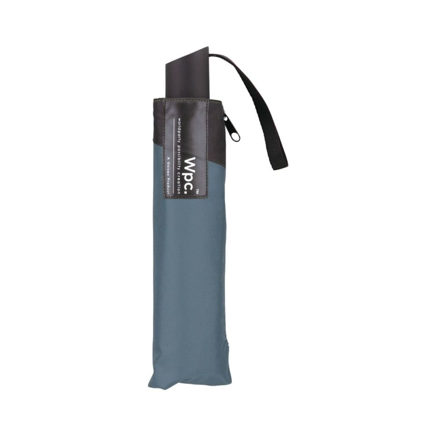 WPC UX Back Protect UV Protection Water Repellent Folding Umbrella 55cm (Blue Grey X Black)