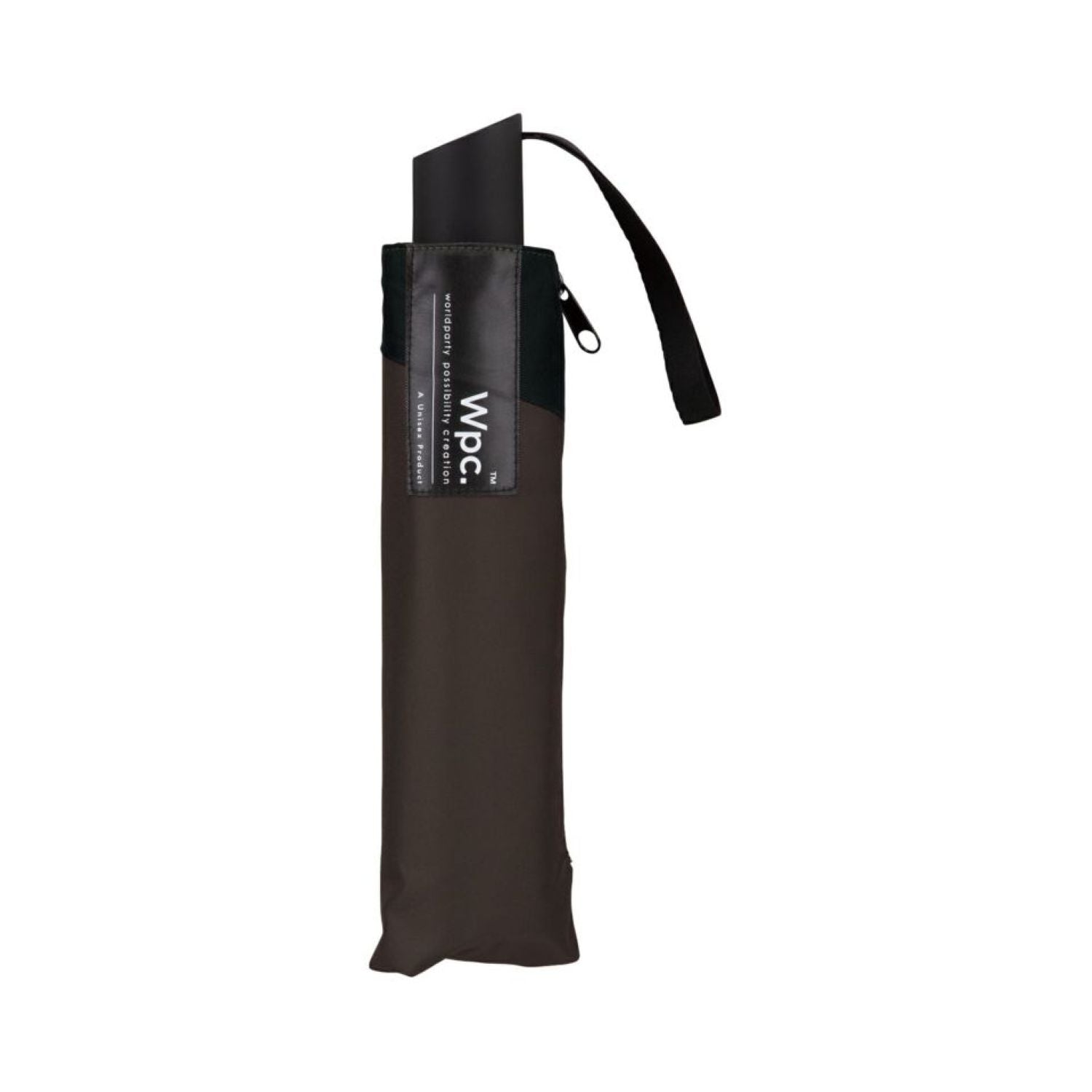 WPC UX Back Protect UV Protection Water Repellent Folding Umbrella 55cm (Brown X Black)