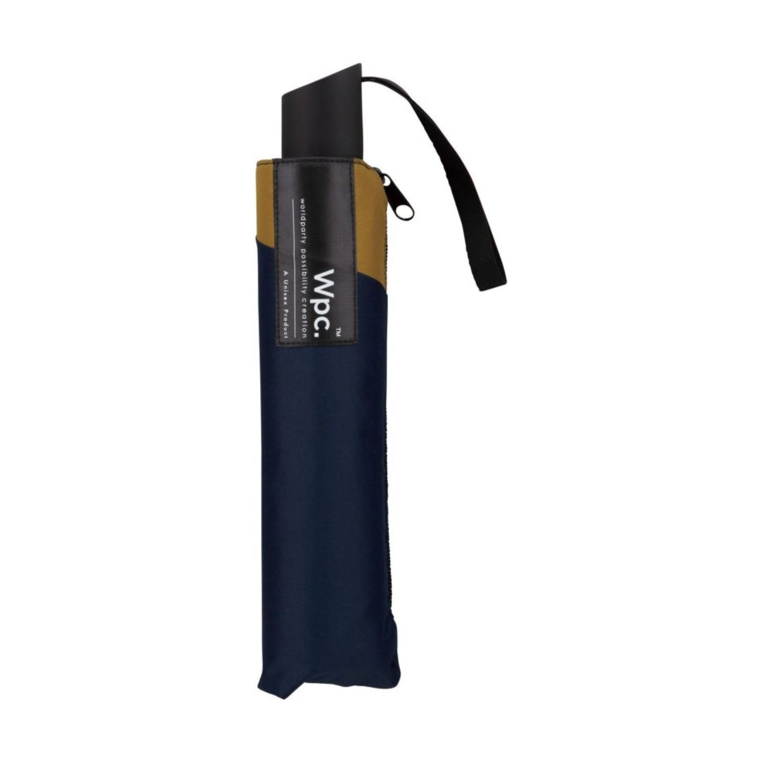 WPC UX Back Protect UV Protection Water Repellent Folding Umbrella 55cm (Navy X Camel)